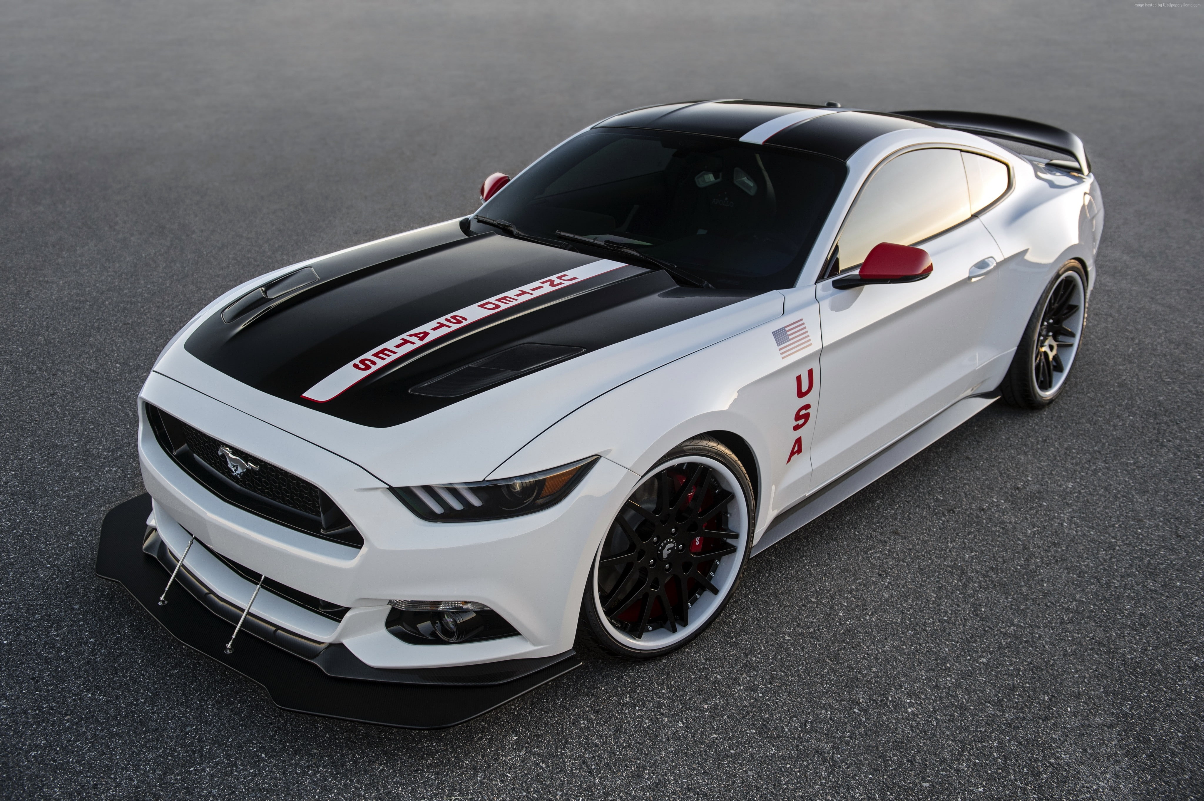 mustang, sport cars, white, Ford Mustang Apollo Edition, transportation