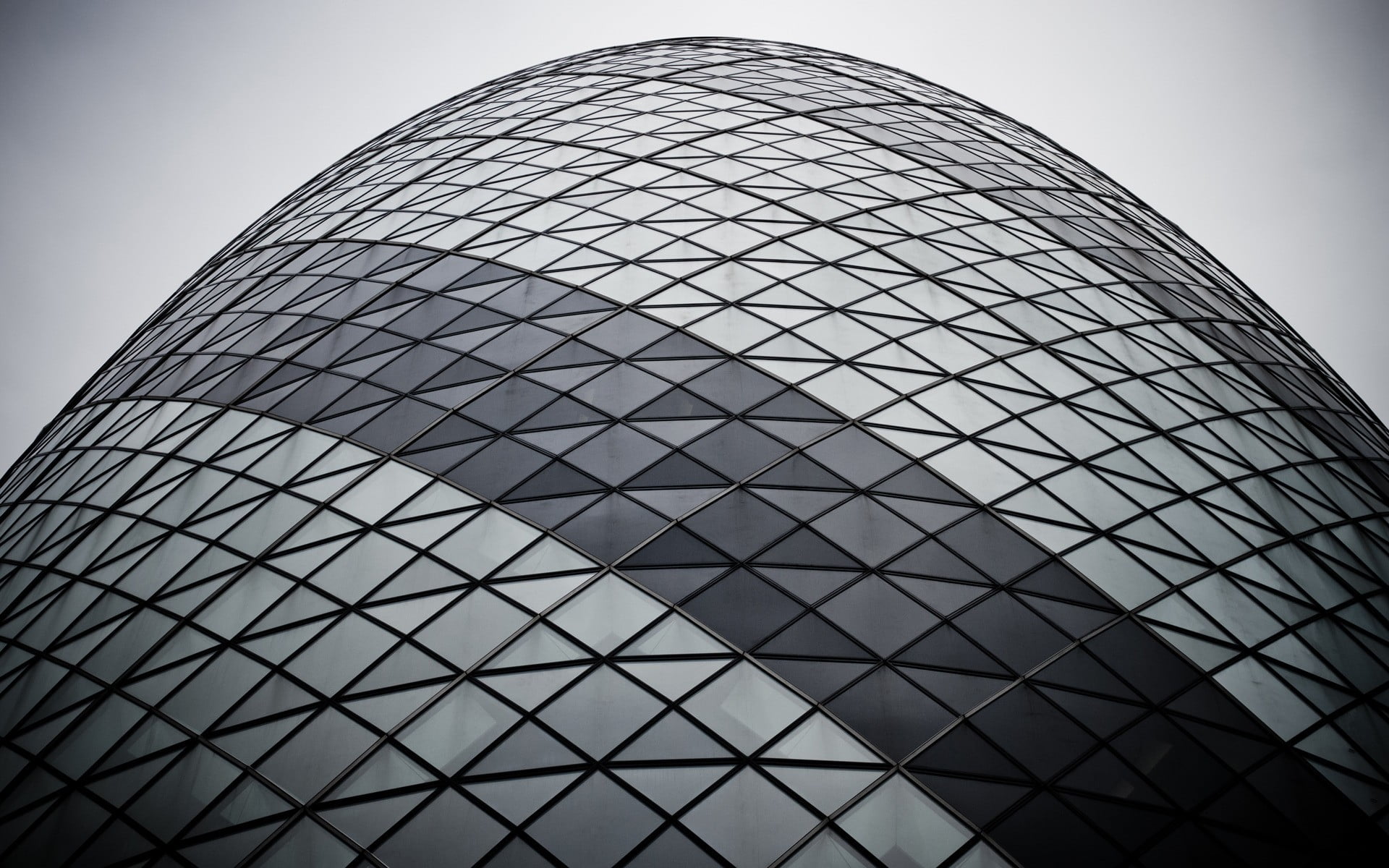 glass dome structure, cityscape, 30 St Mary Axe, London, England