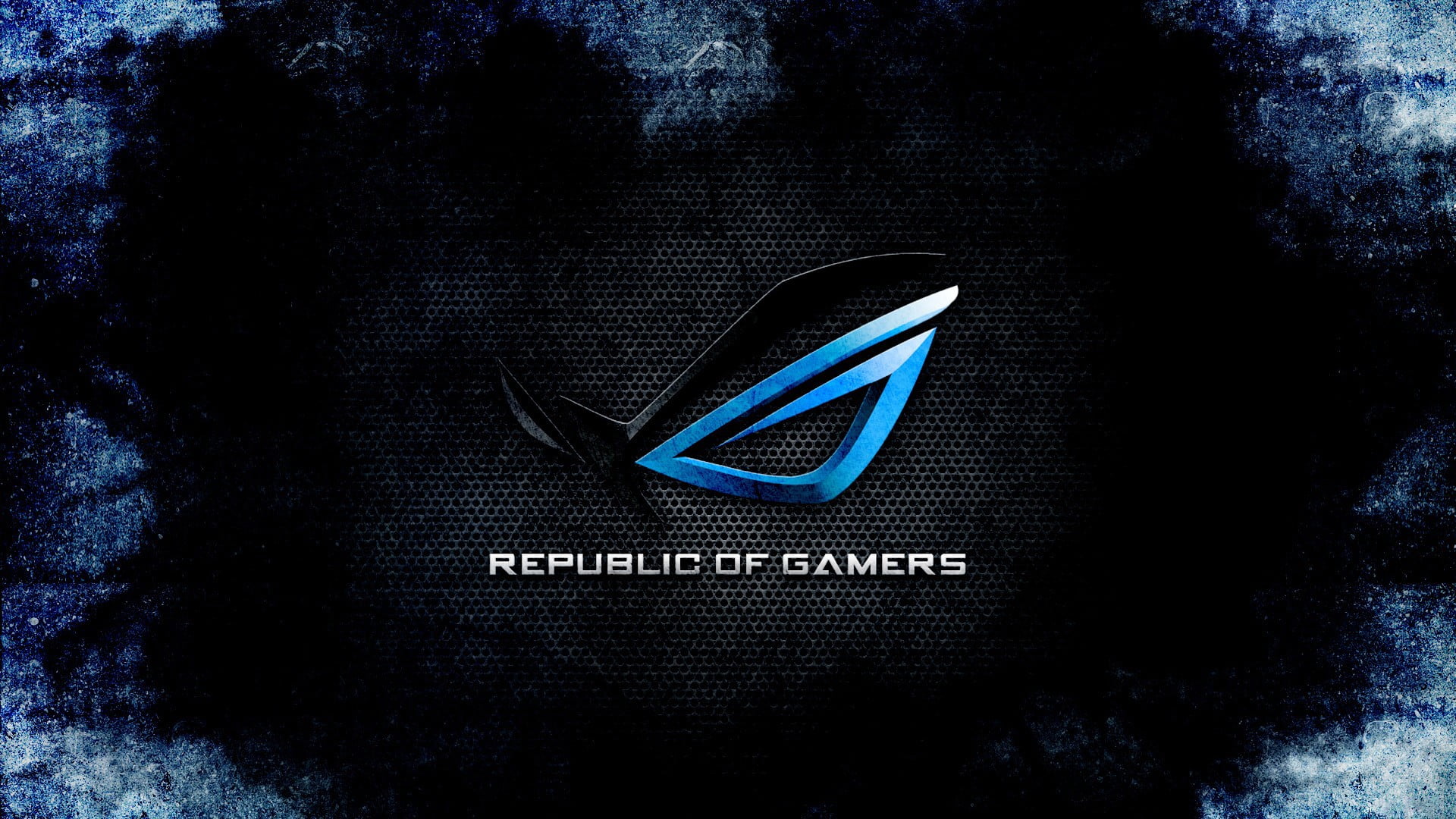 ASUS Republic of Gamers wallpaper, communication, blue, text