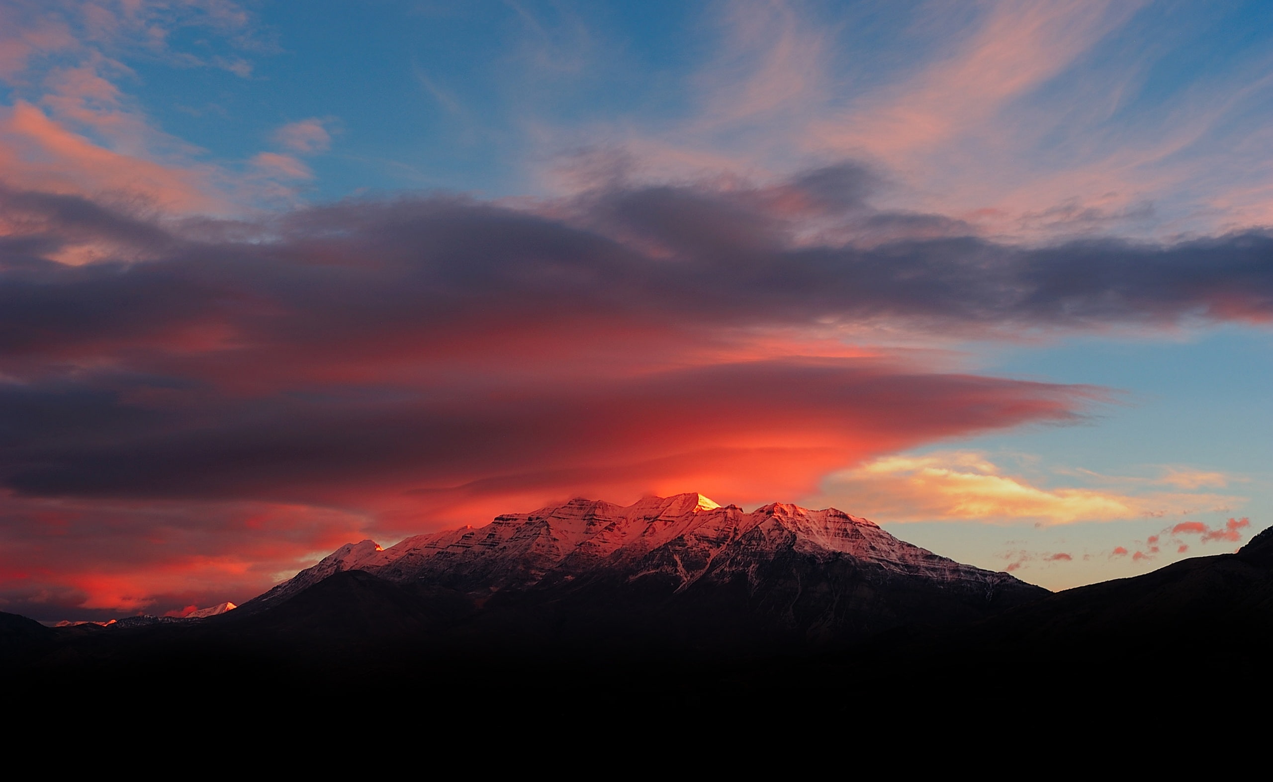 Beautiful Sunrise, Mount Timpanogos, mountain, United States