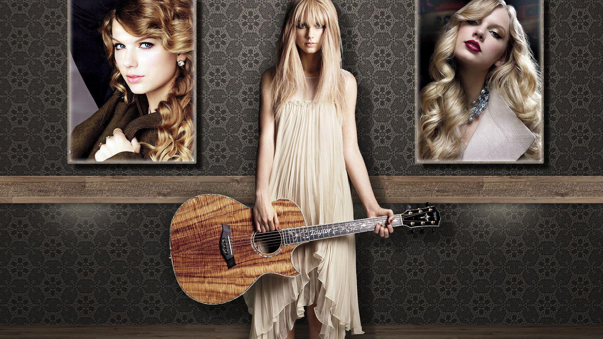 taylor swift guitar photo, celebrity, celebrities, girls, actress