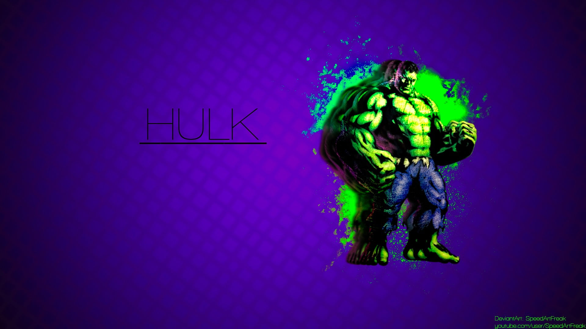 The Incredible Hulk illustration, Marvel Comics, artwork, text