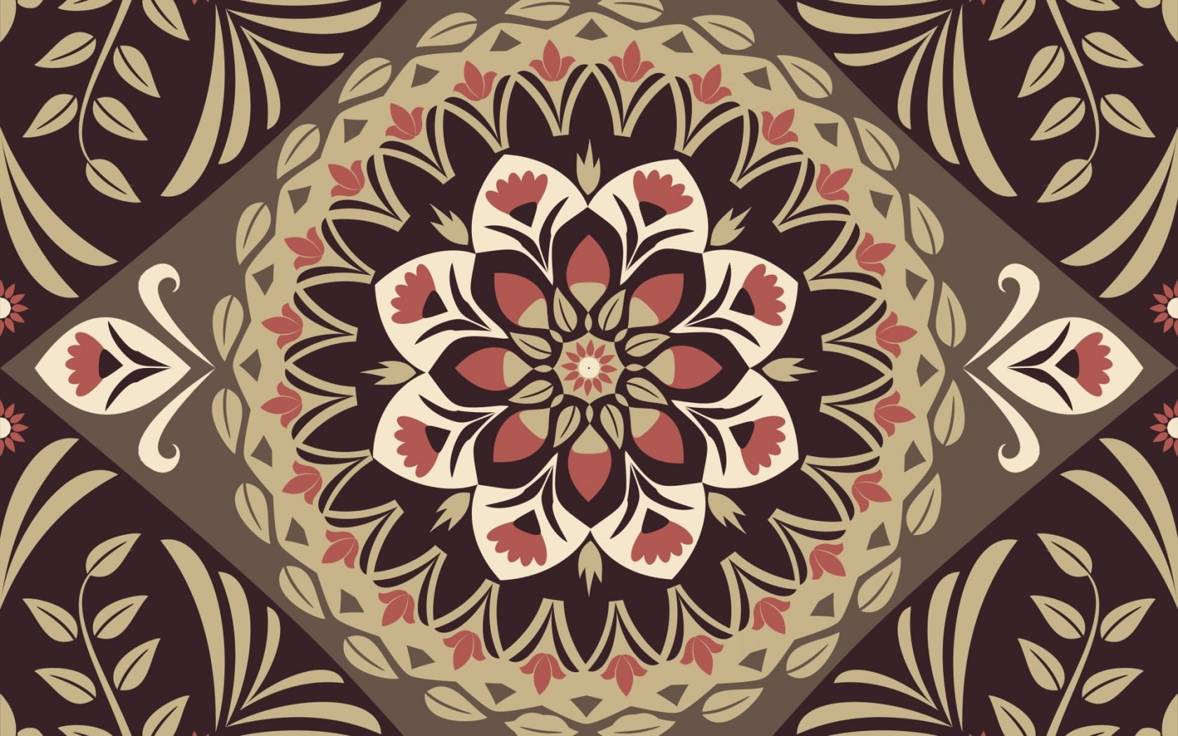 Texture, abstract, pattern, brown, flower, paper, mosaic
