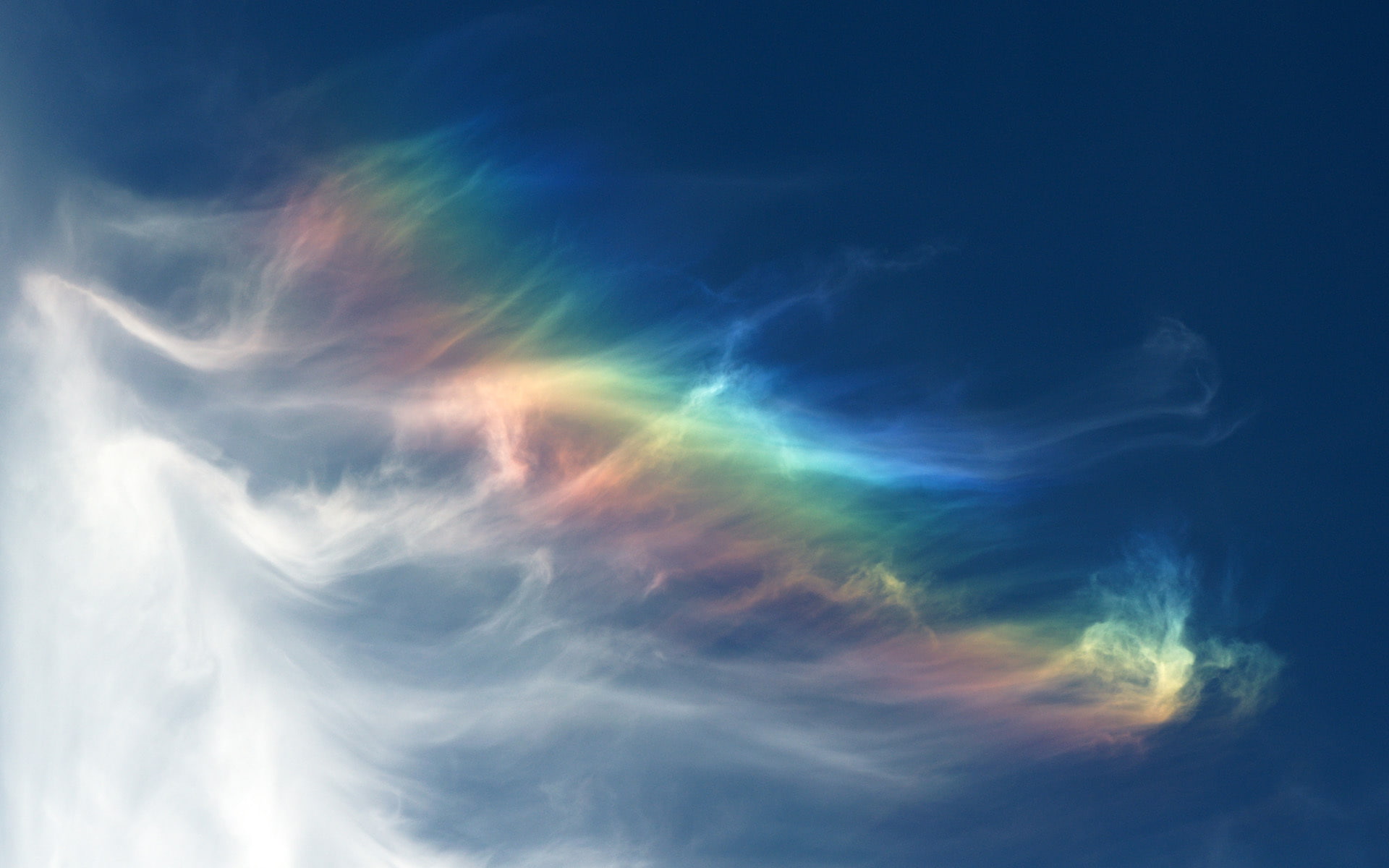 spectrum, clouds, rainbow, Sky, color