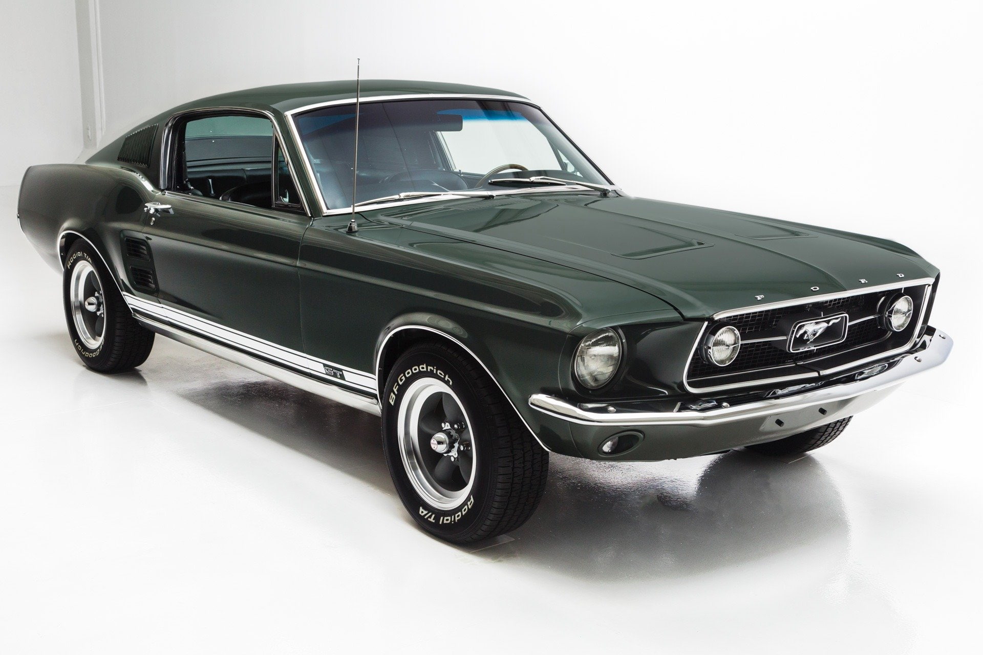 (gt), 1967, cars, fastback, ford, green, mustang