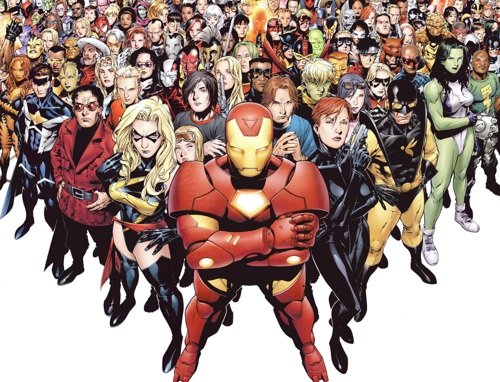 Iron Man illustration, Marvel Comics, superhero, She-Hulk, The Vision