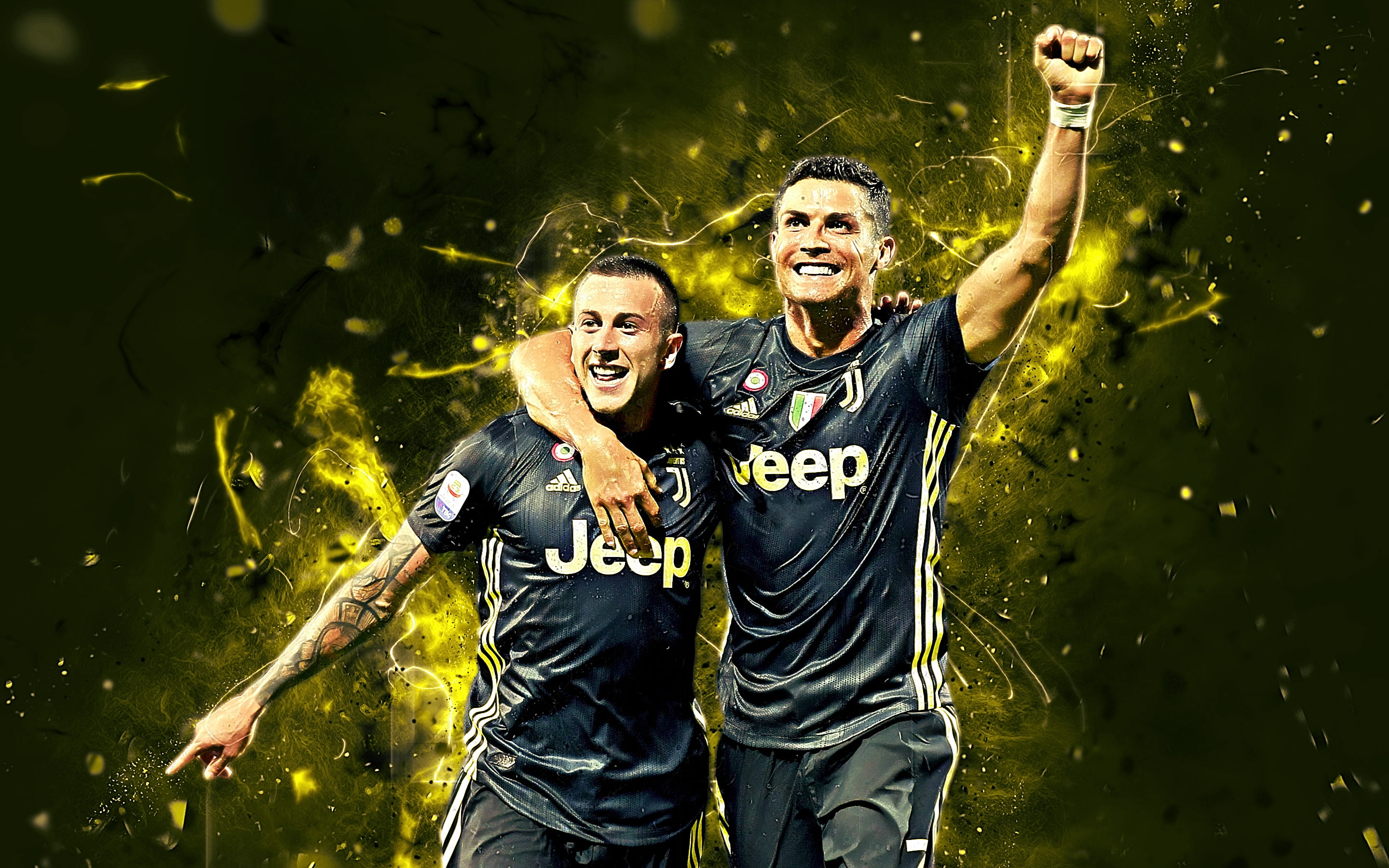 Soccer, Juventus F.C., Cristiano Ronaldo, Federico Bernardeschi