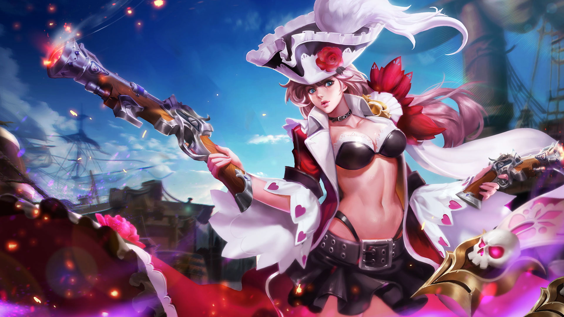 Glory Of King Hero Yuji Shooter Pirate Queen Hd Wallpaper For Laptop And Tablet 1920×1080