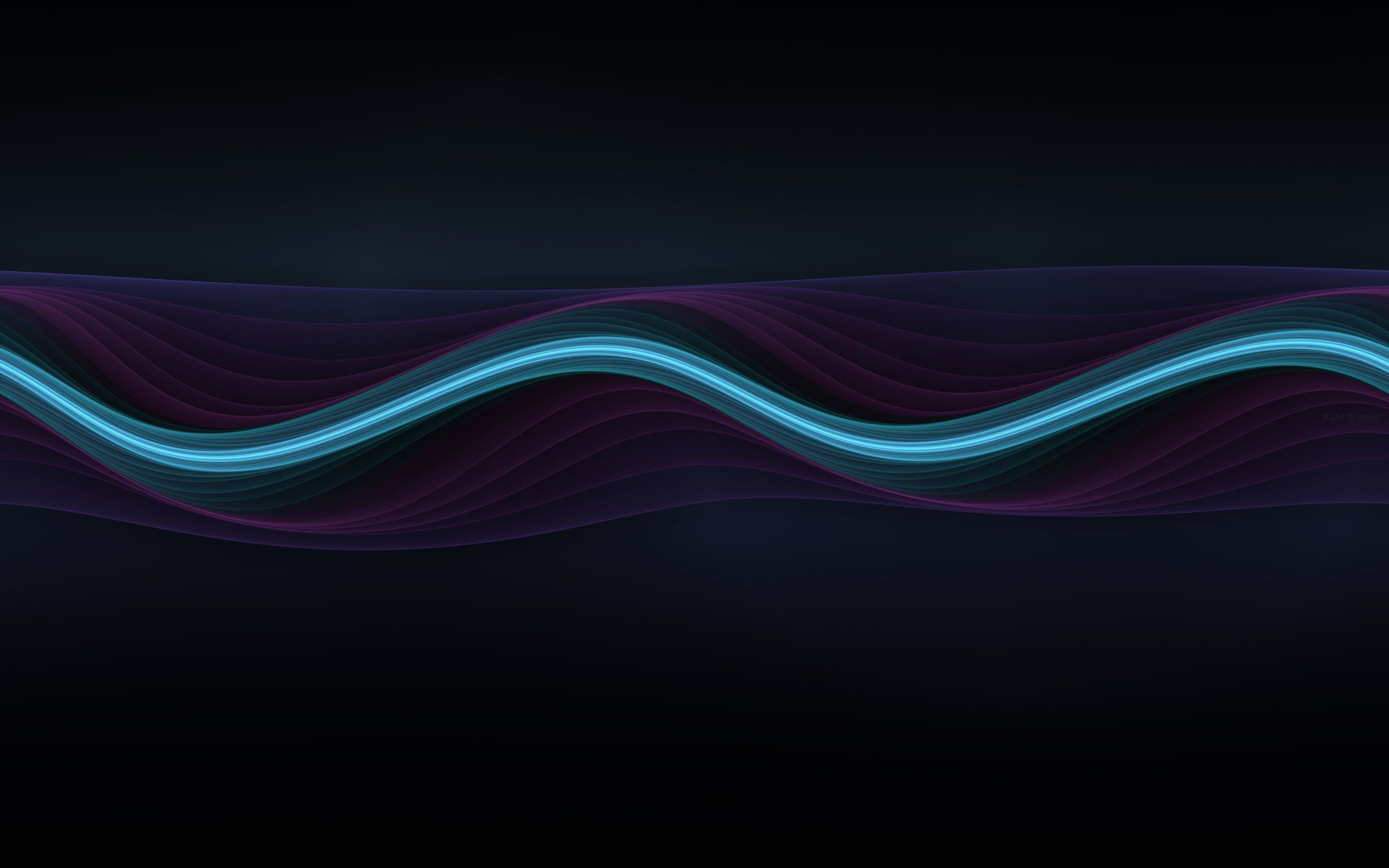 Lines, Wavy, White