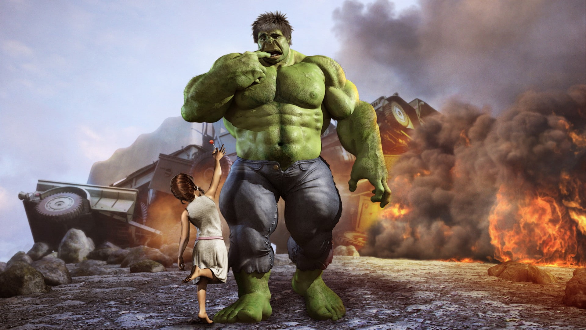 The Incredible Hulk Hulk HD, cartoon/comic