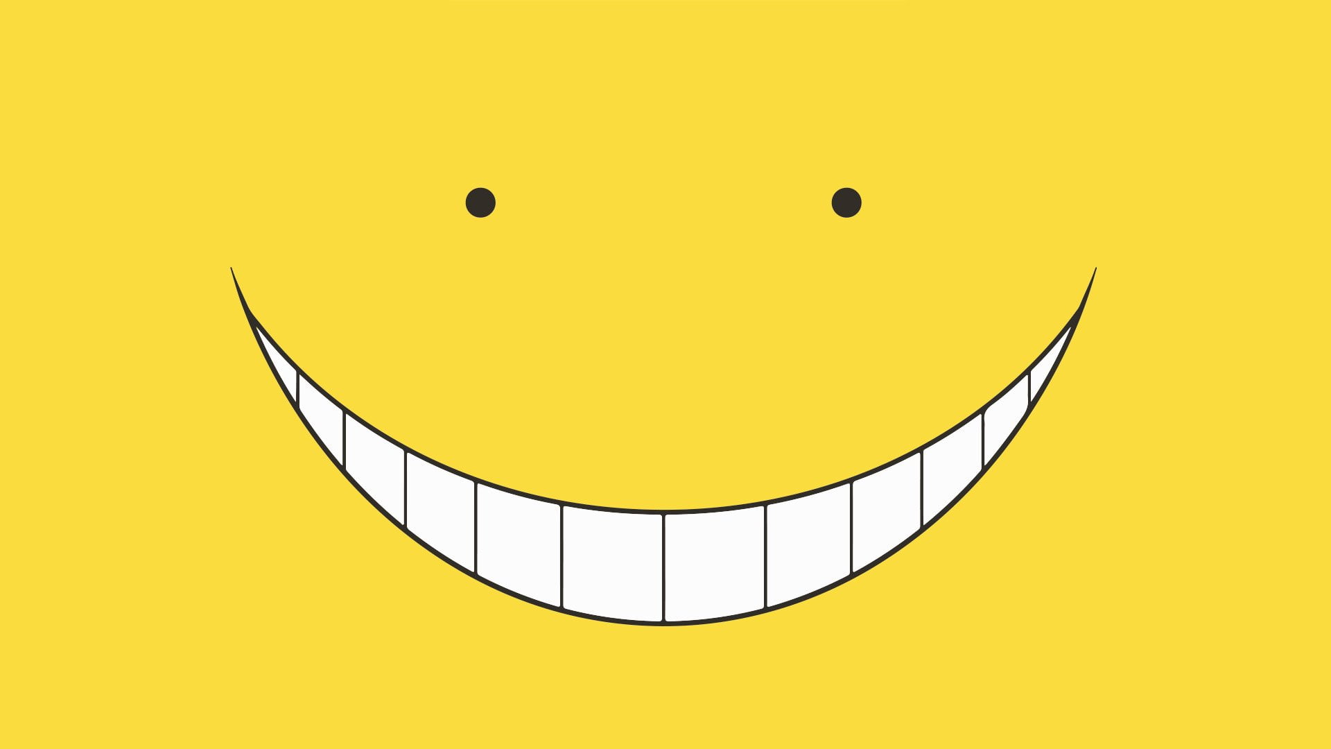 yellow smile emoji, Anime, Assassination Classroom, Koro-sensei
