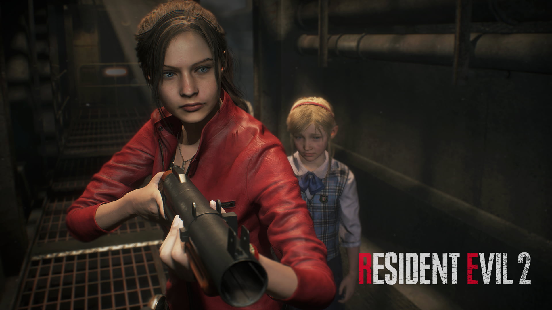 Resident Evil 2, video games, games art, Claire Redfield, Sherry Birkin