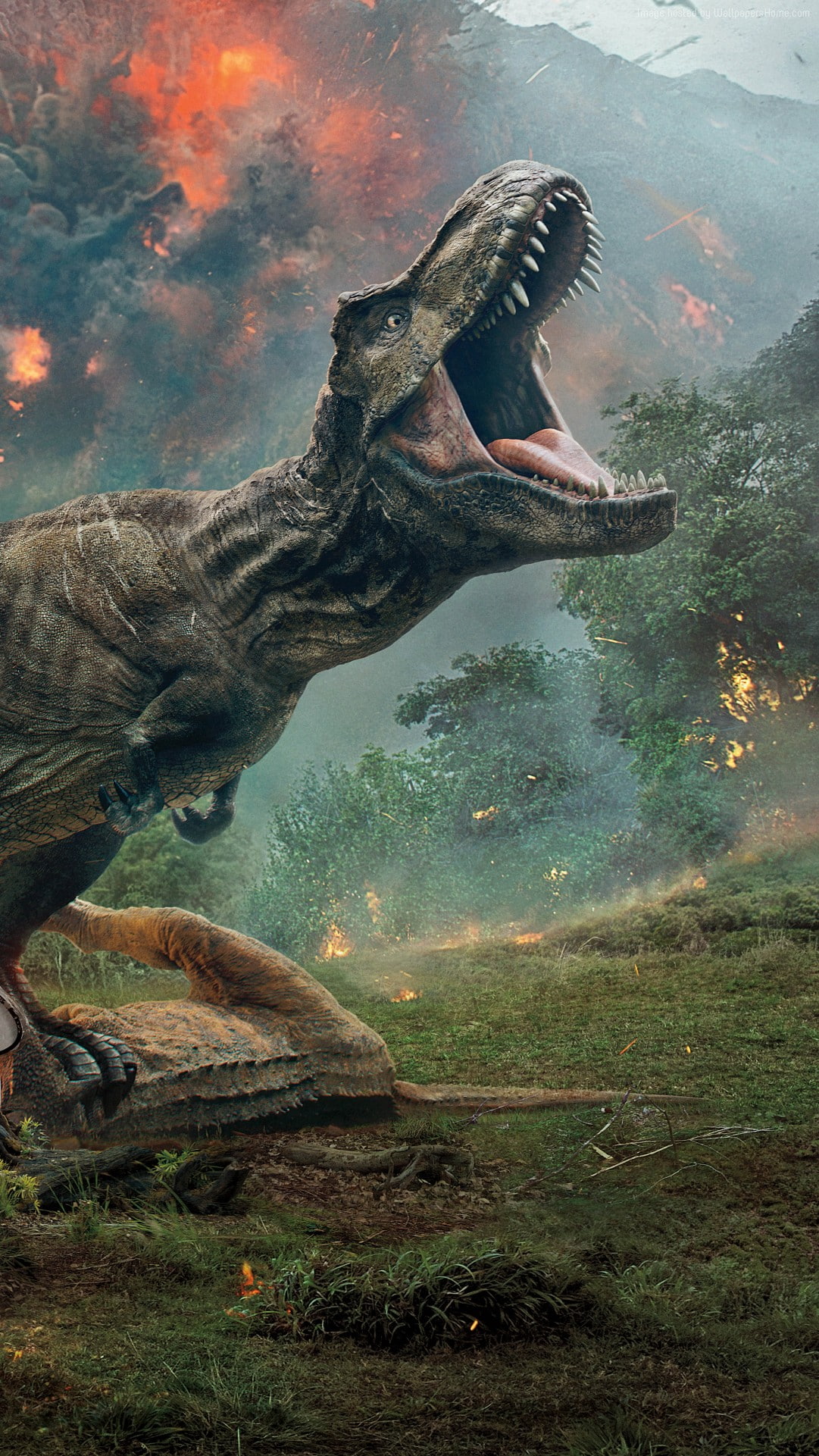 Justice Smith, dinosaur, Jurassic World: Fallen Kingdom, Chris Pratt