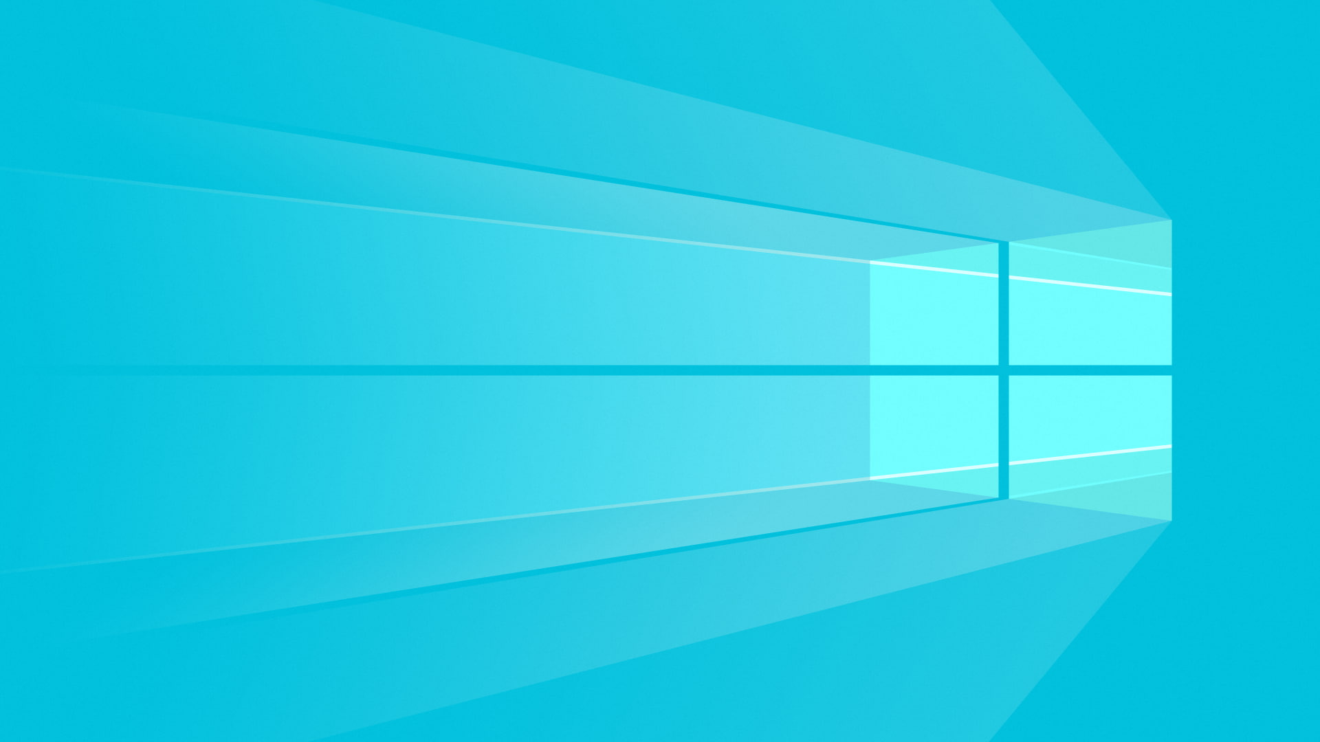 Windows 10, Microsoft Windows, cyan, cyan background, backgrounds