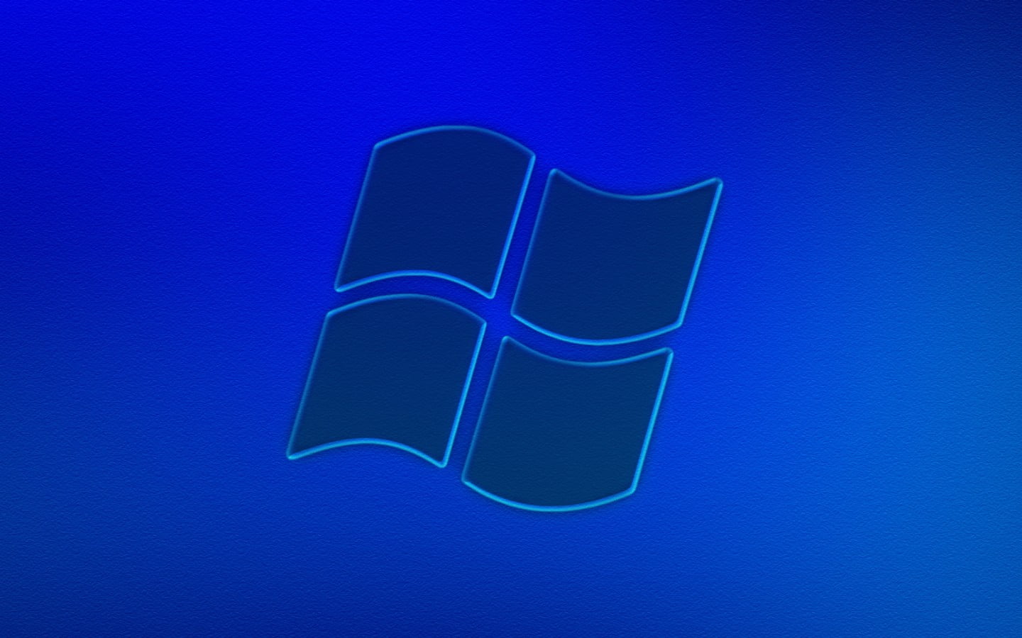 Microsoft Windows logo, blue, studio shot, blue background, colored background