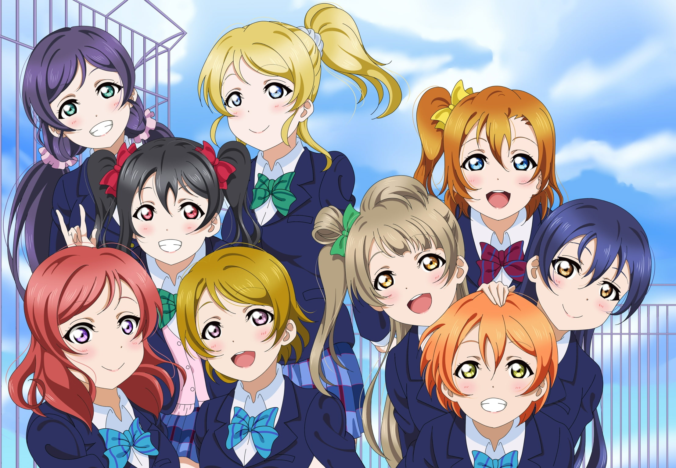 Free Download HD Wallpaper Anime Love Live Hanayo Koizumi Honoka Kousaka Kotori Minami