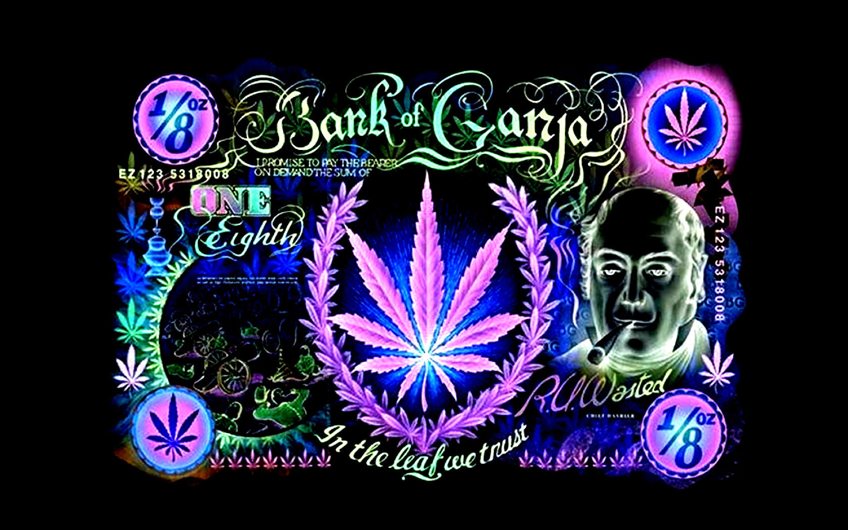 Bank of Ganja wallpaper, 420, marijuana, weed