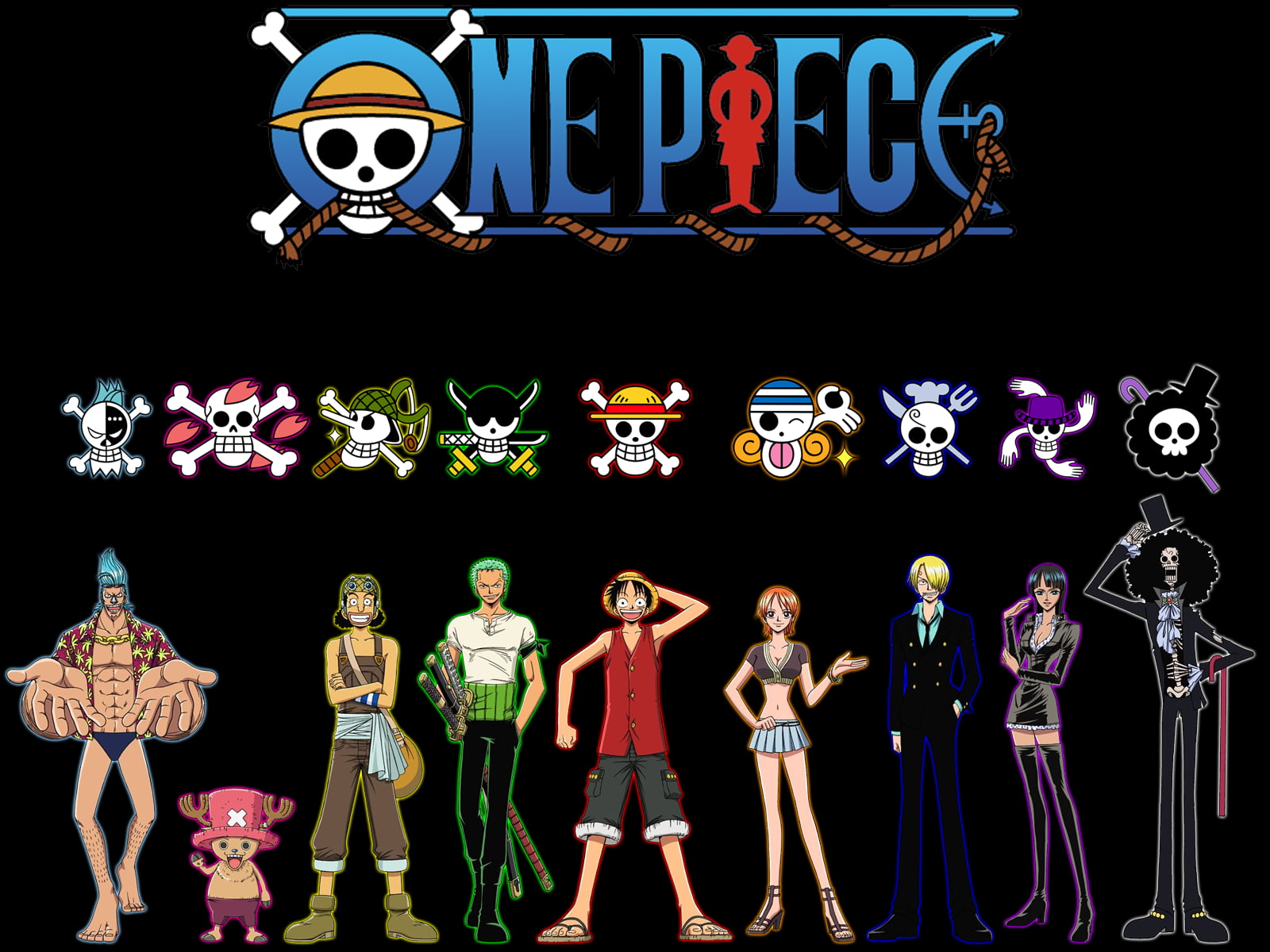 One Piece, anime, Monkey D. Luffy, Frankie, Usopp, Tony Tony Chopper