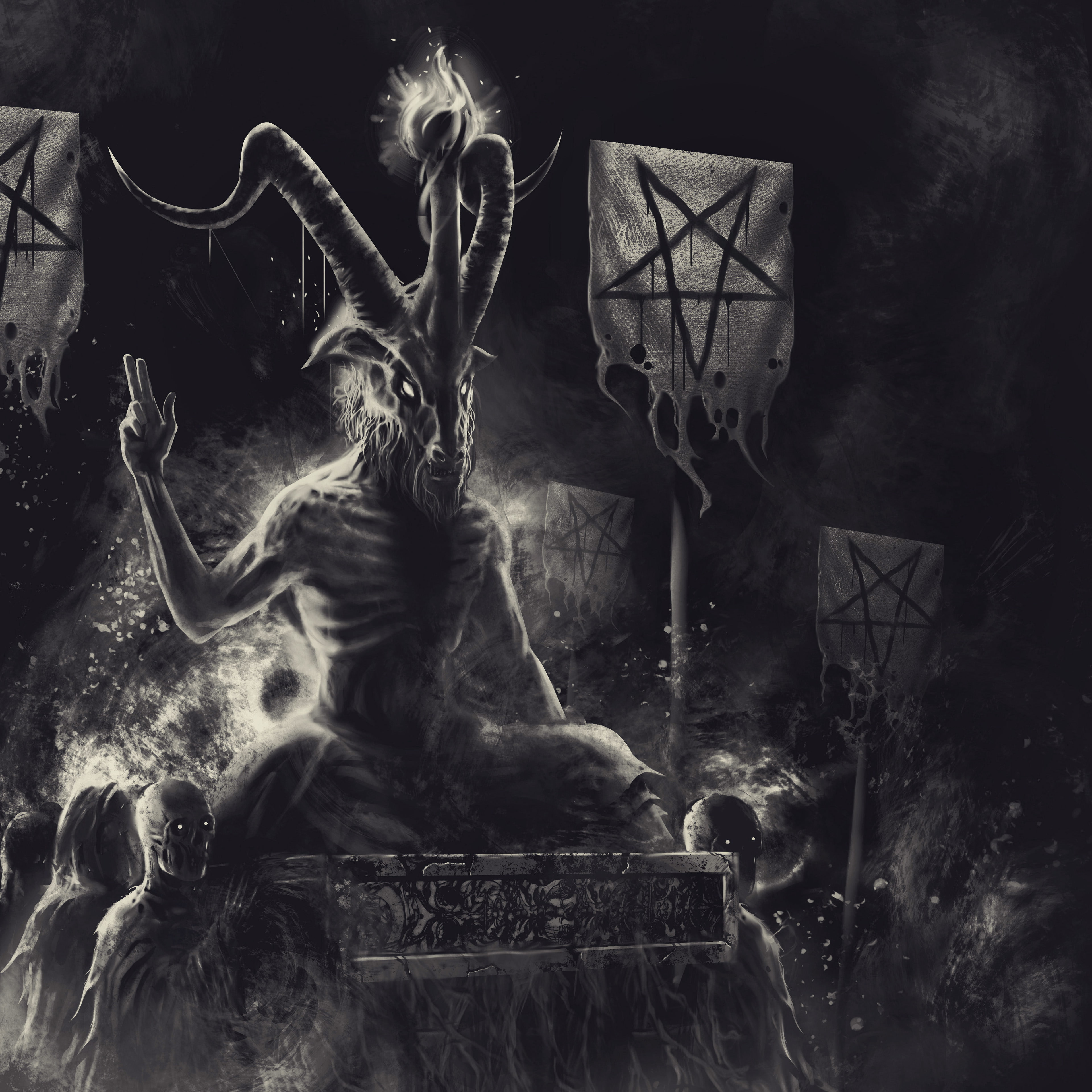 devils, pentagram, Satanism