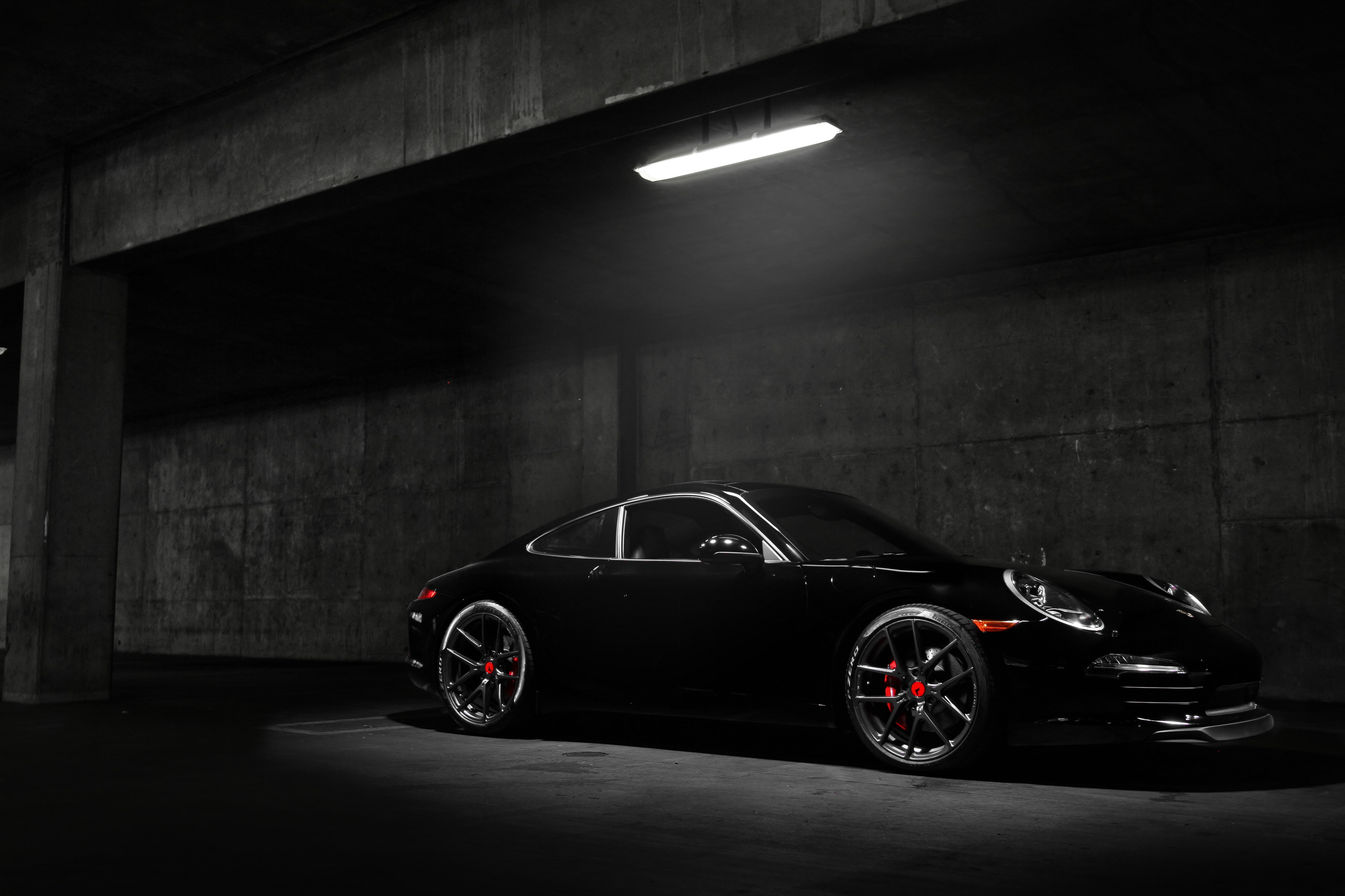 black cars, Porsche 911 Carrera S, vehicle, transportation