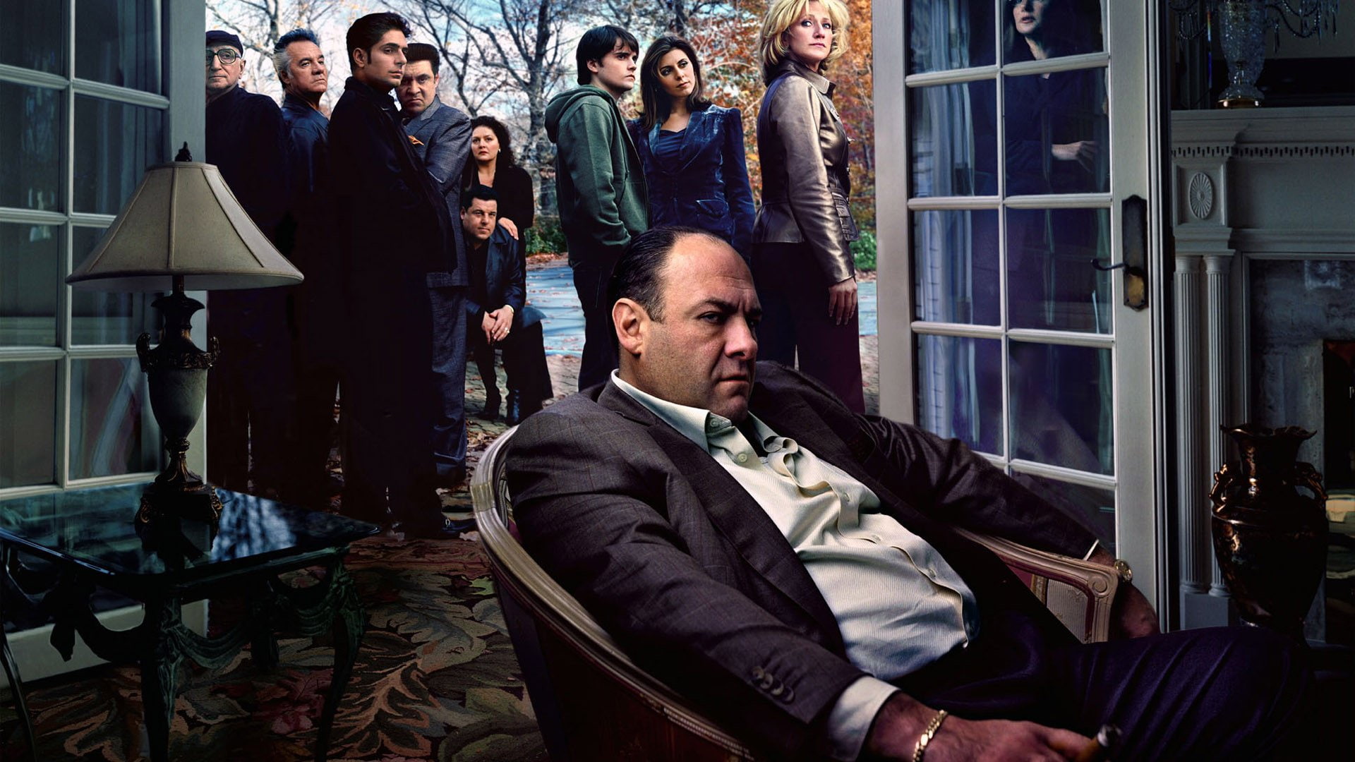 TV Show, The Sopranos, men, males, adult, suit, group of people