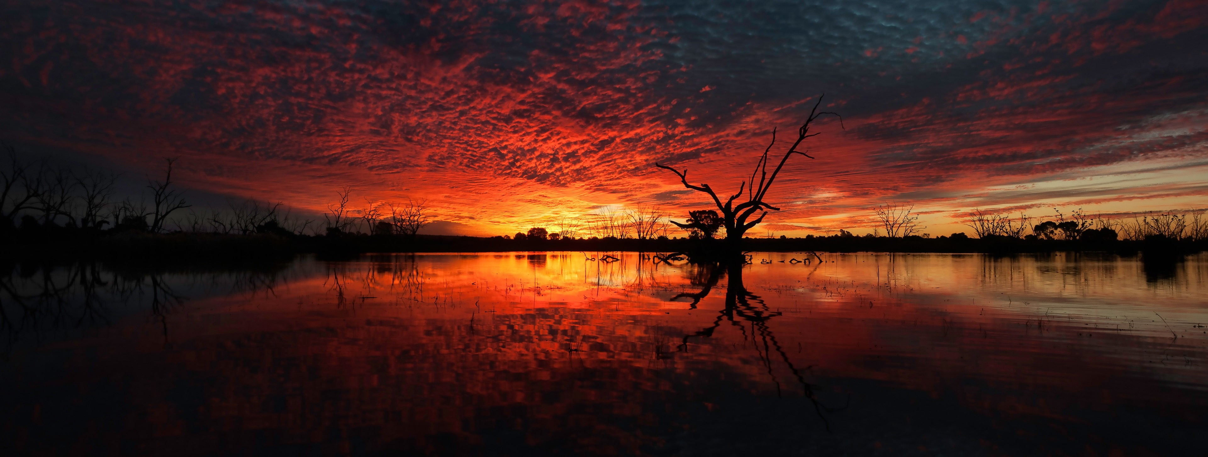 Free download | HD wallpaper: sunset 4k hd pc, reflection, sky, orange