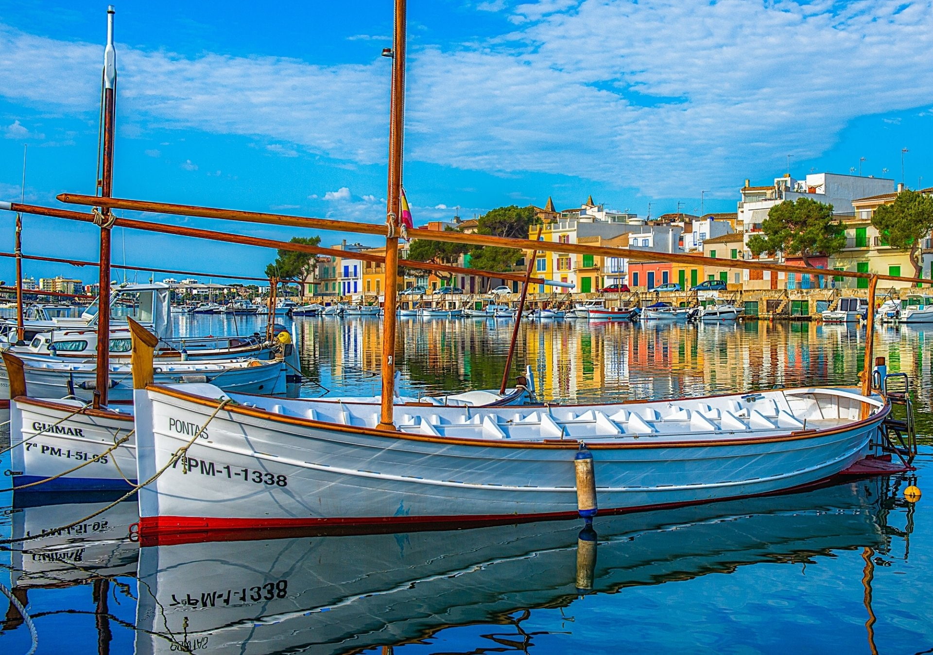 Man Made, Harbor, Boat, Coast, Colorful, Majorca, Marina, Spain
