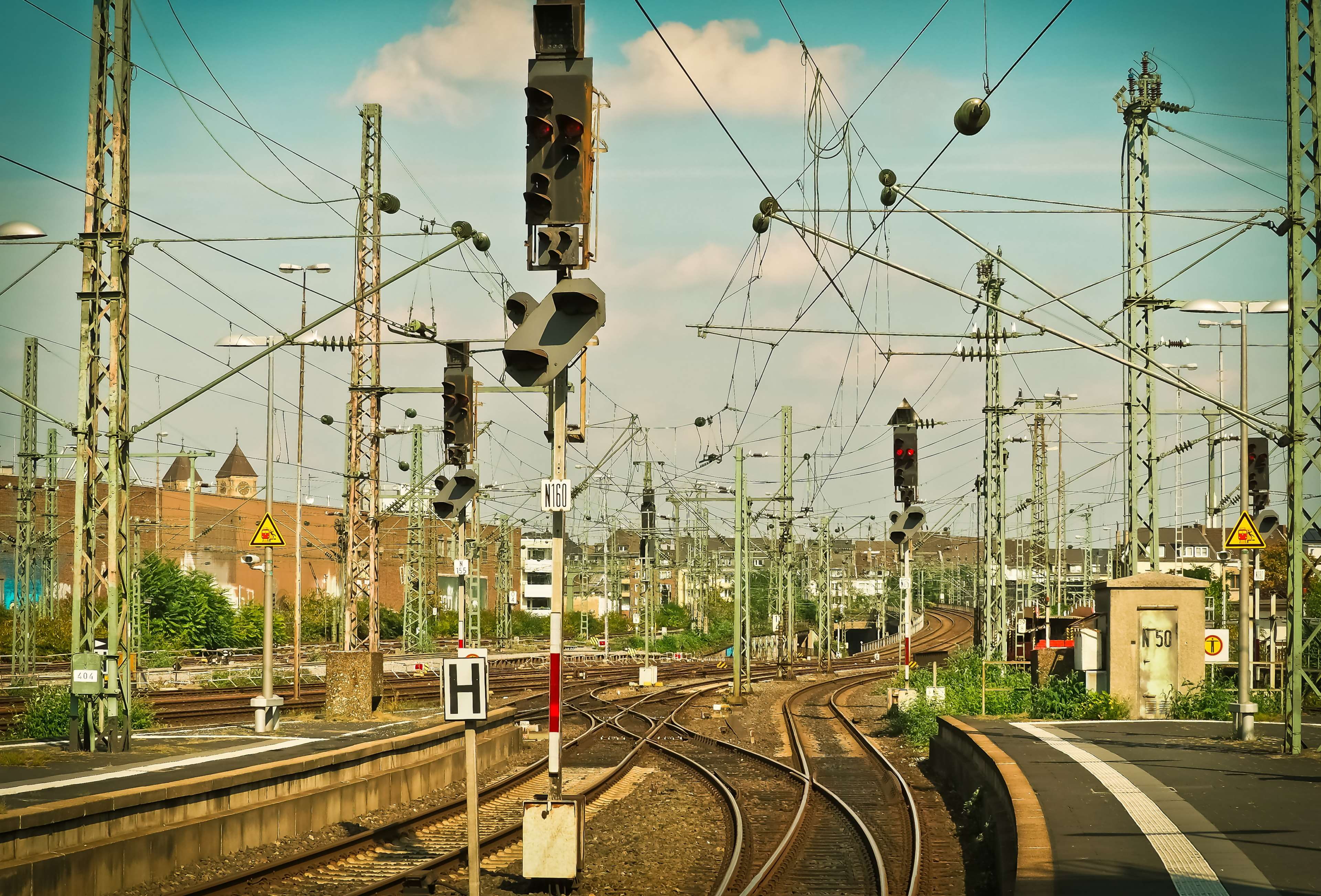 bundesbahn, central station, gleise, hbf, platform, rail traffic