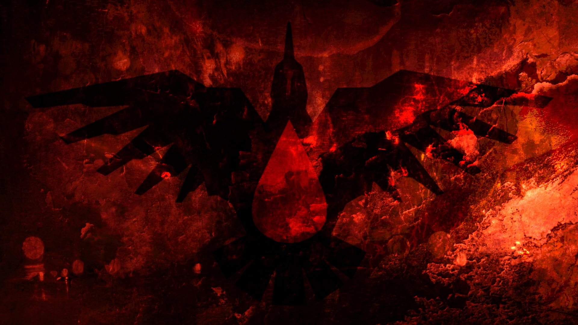 blood ravens, warhammer 40000, artwork, Games, red, textured
