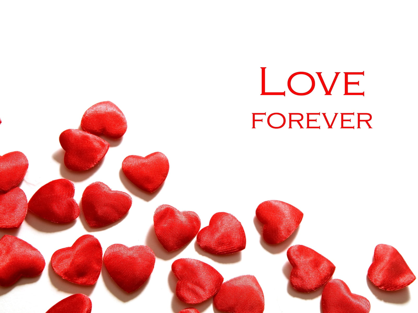 white background with love text overlay, heart, red, always, romance