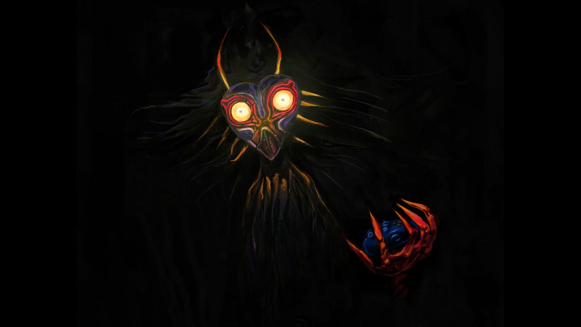 Zelda Majora's Mask Black HD, video games