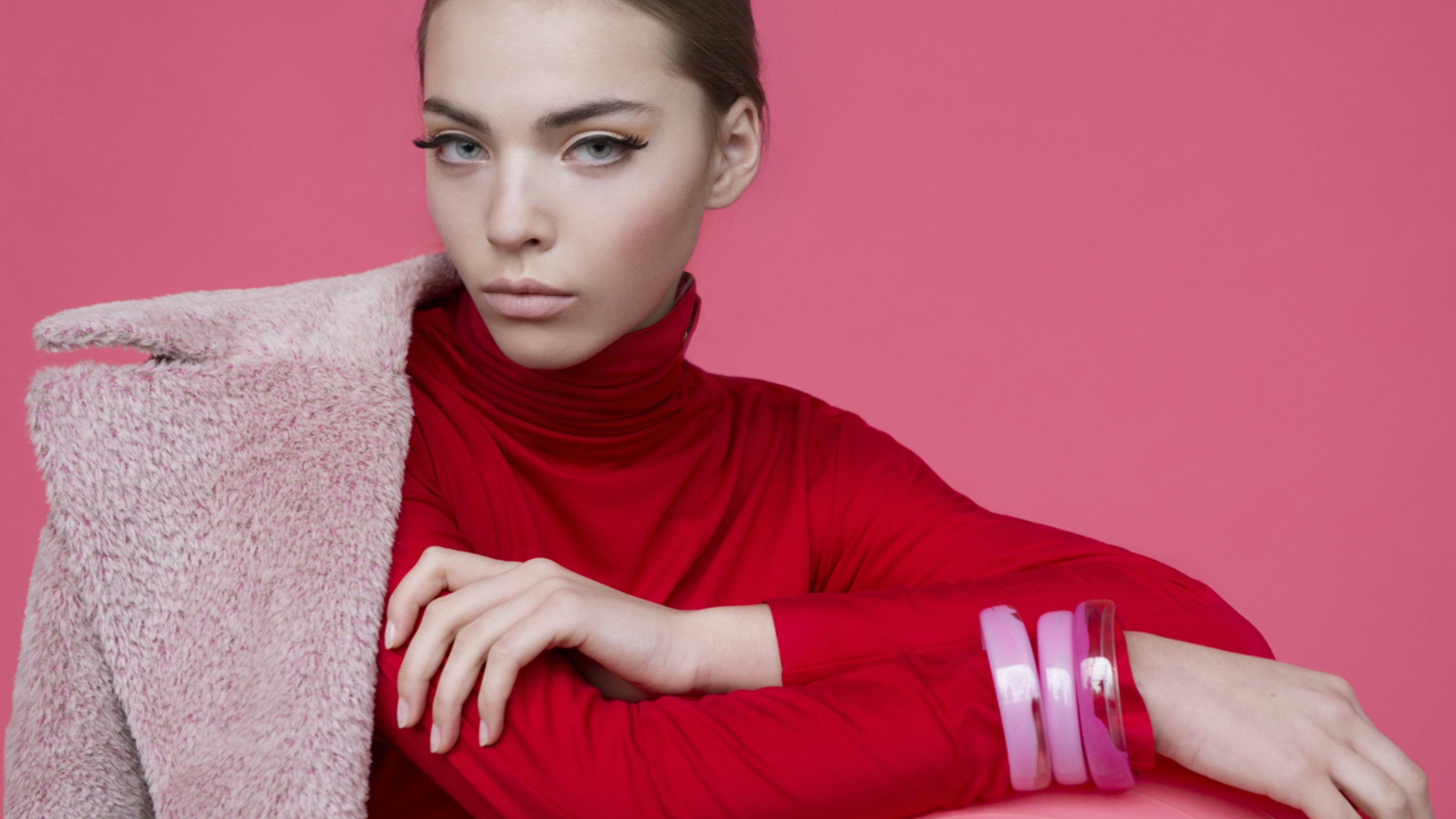 Kasia Bielska, Top Fashion Models, pink