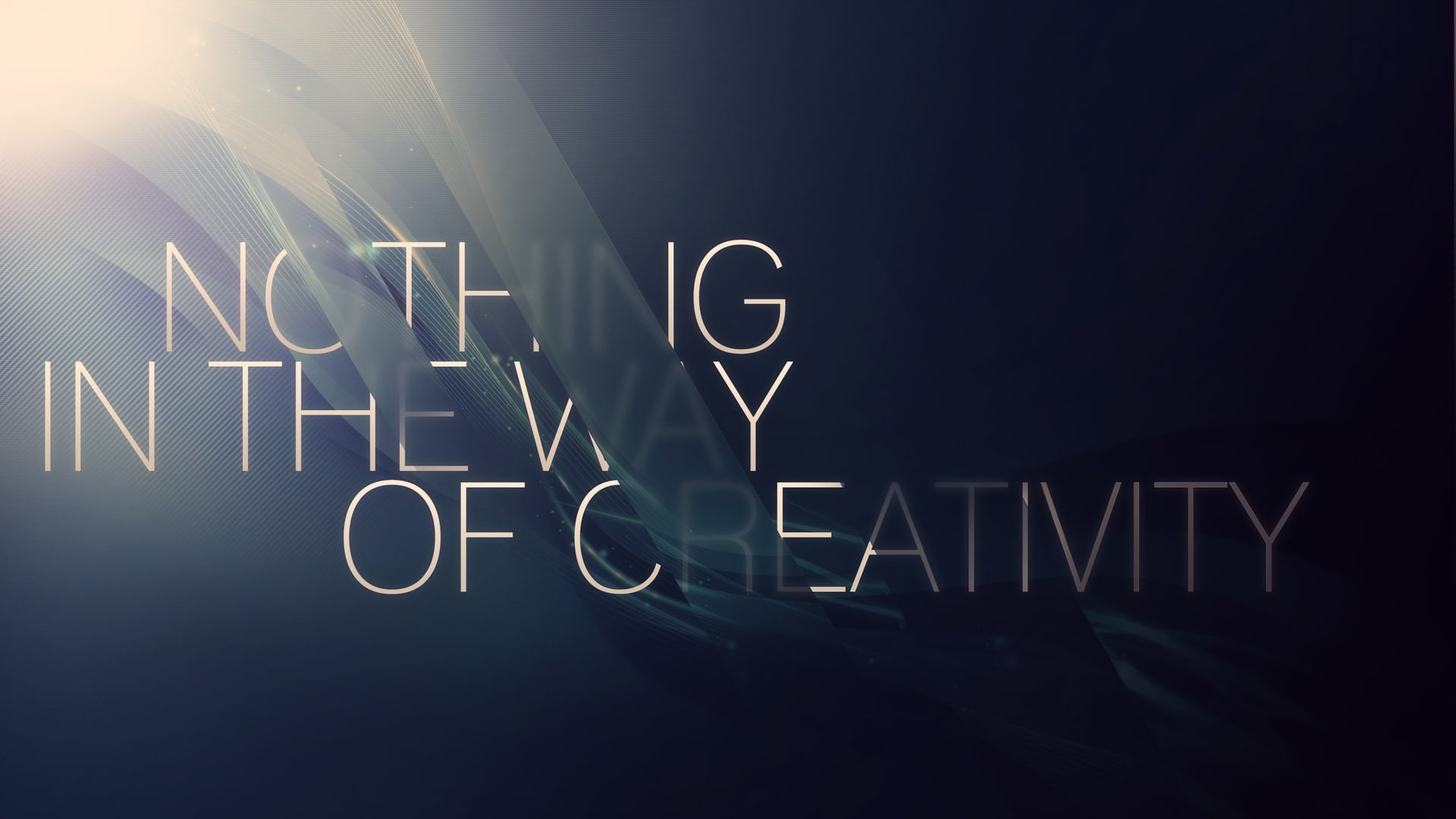 Nothing in the way of creativity text, typography, quote, motivational