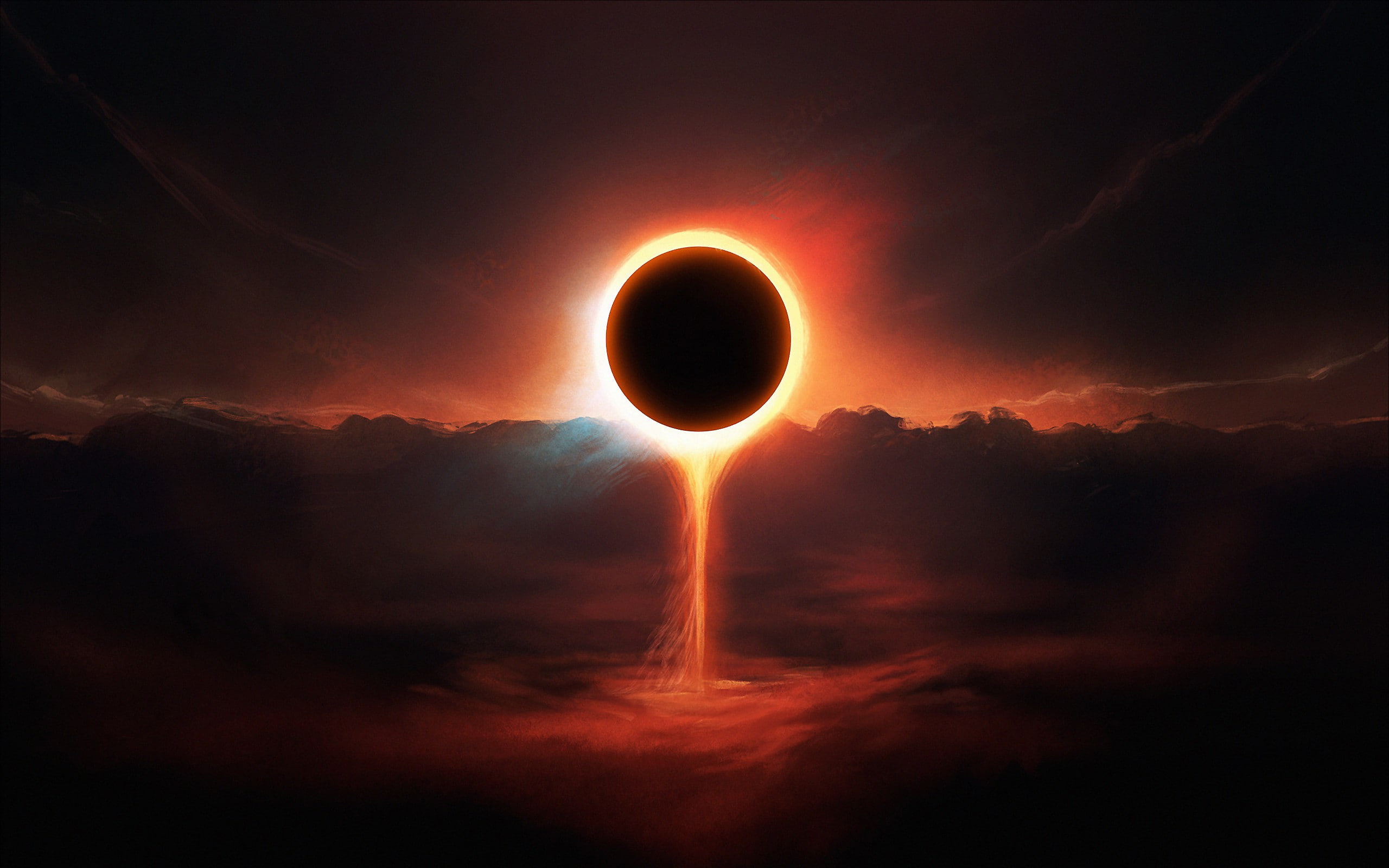 planet, eclipse