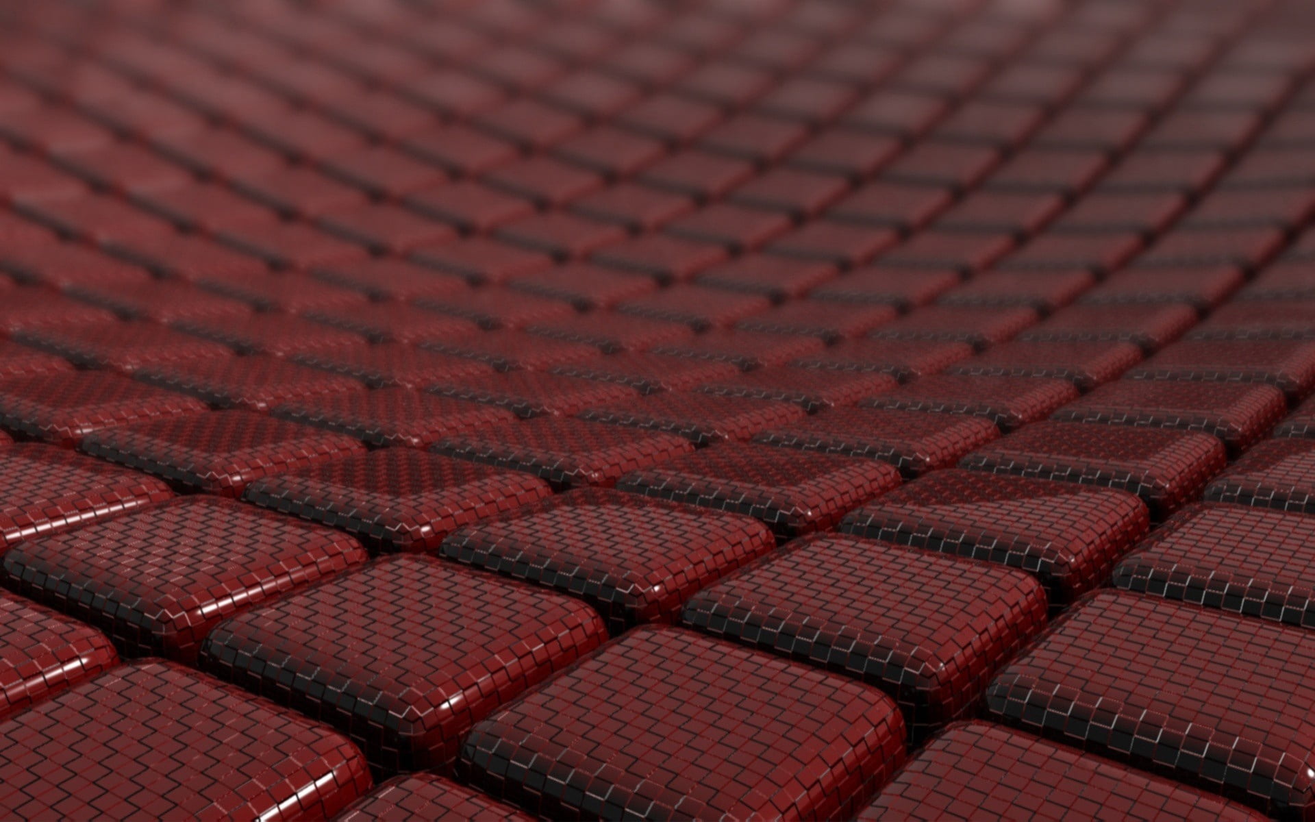 square red cube digital wallpaper, surface, gloss, set, stadium