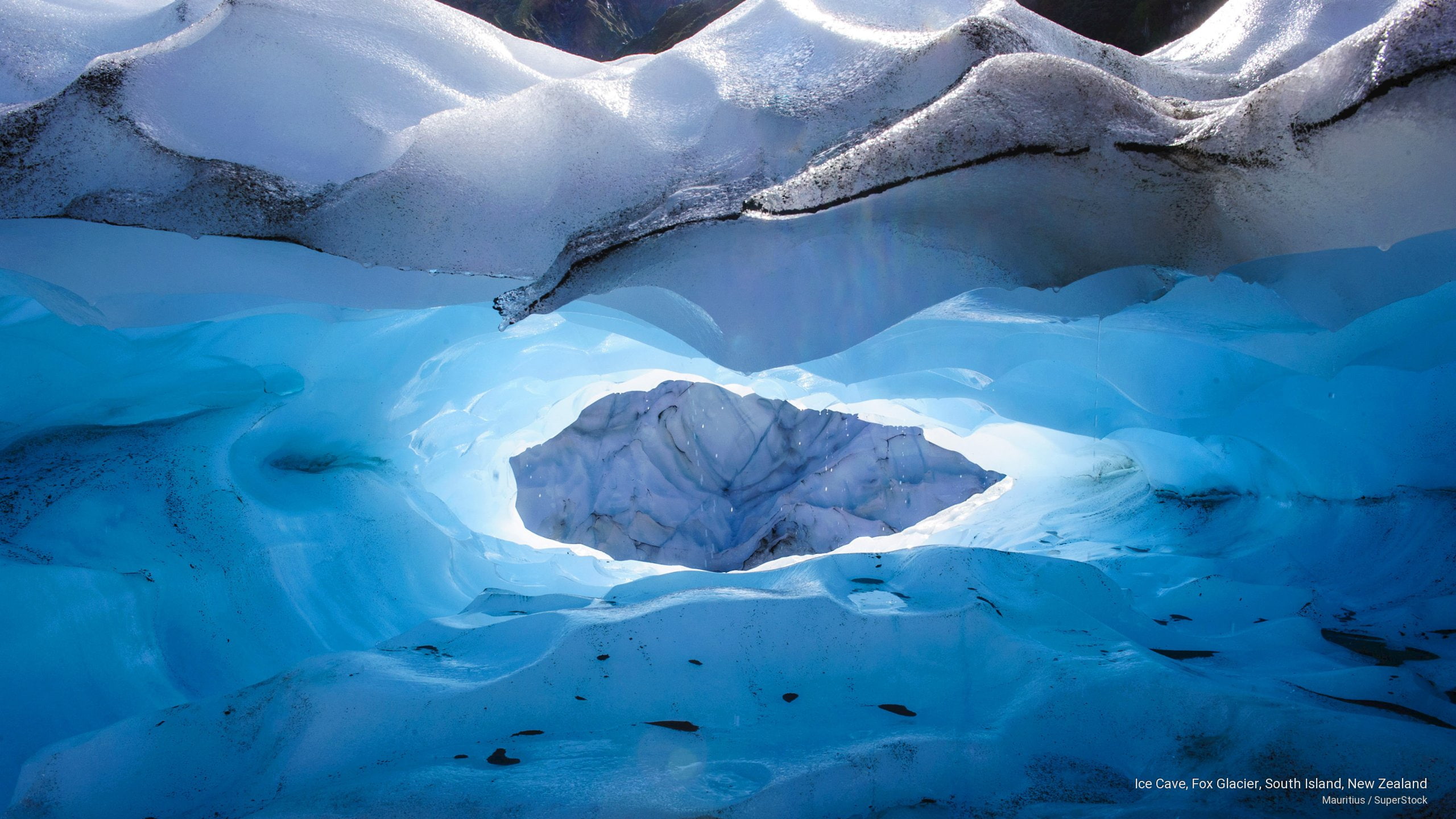 Ice Cave, Fox Glacier, South Island, New Zealand, Nature