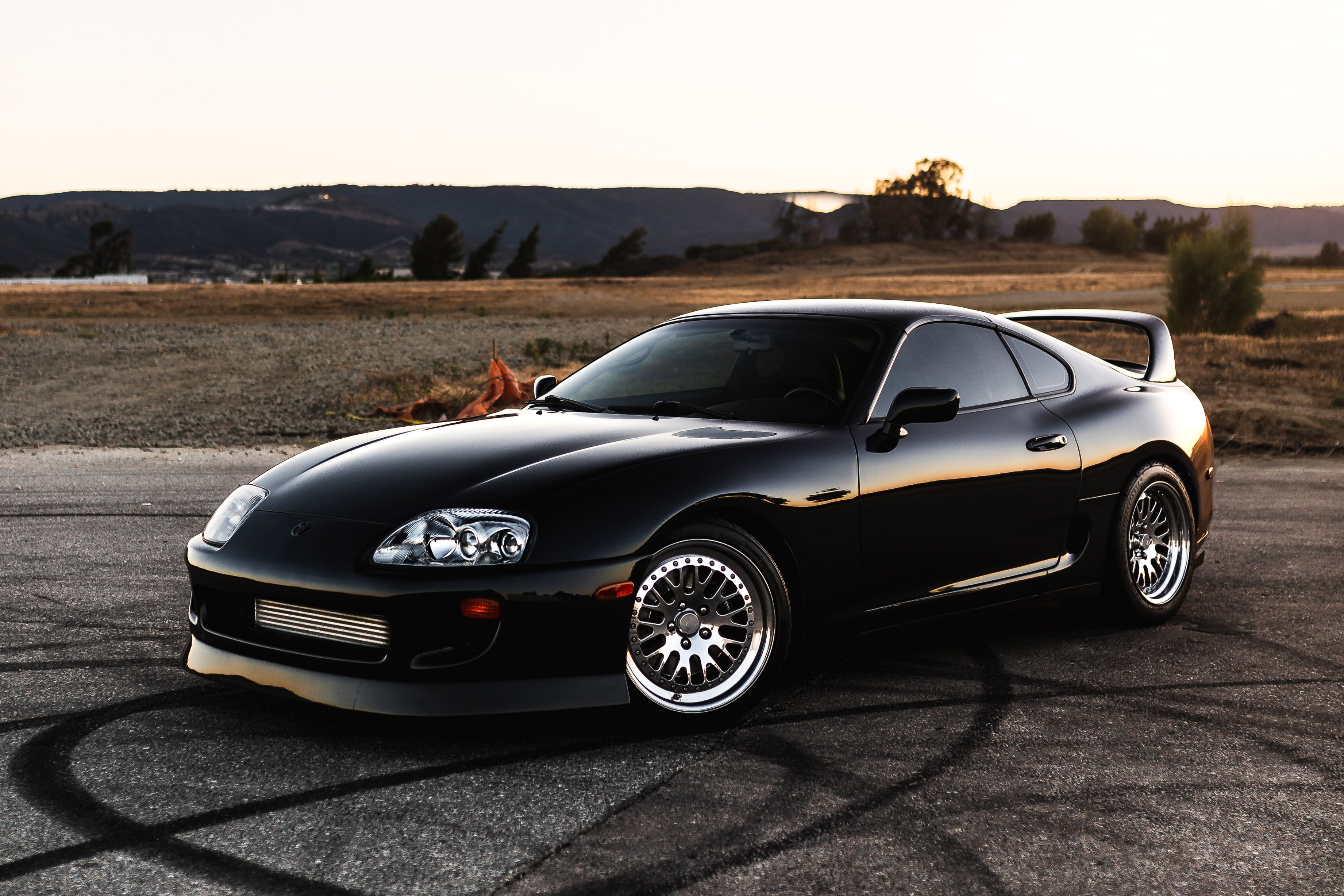 Free download | HD wallpaper: Toyota, Black, Supra | Wallpaper Flare