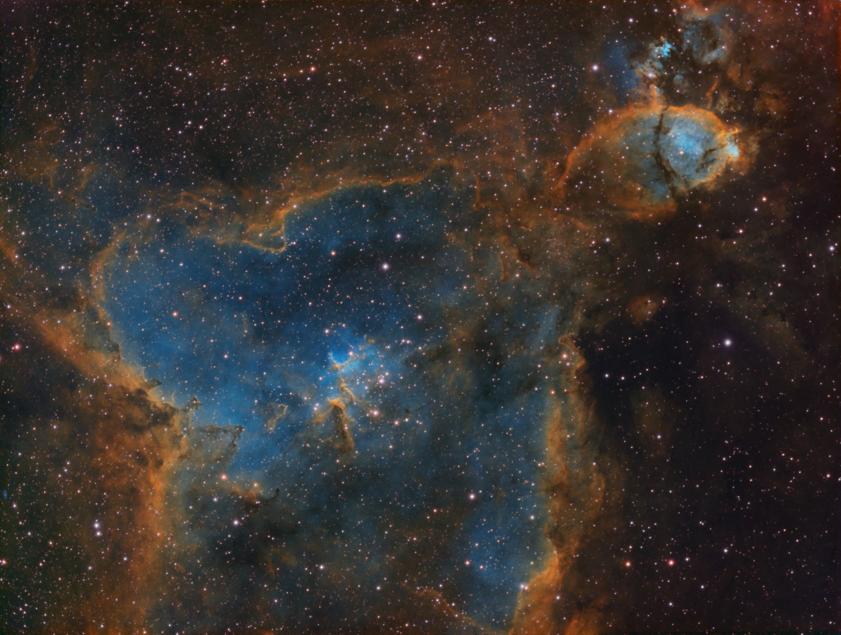 Heart, emission nebula, in the constellation Cassiopeia