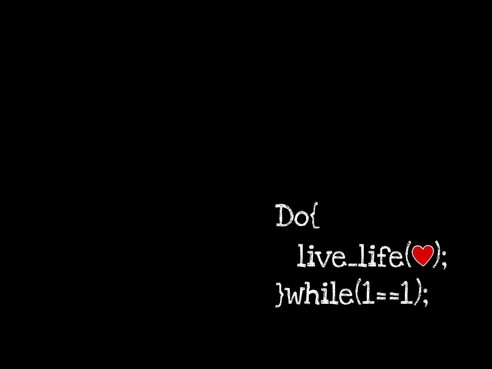 code, black background, typography, copy space, communication