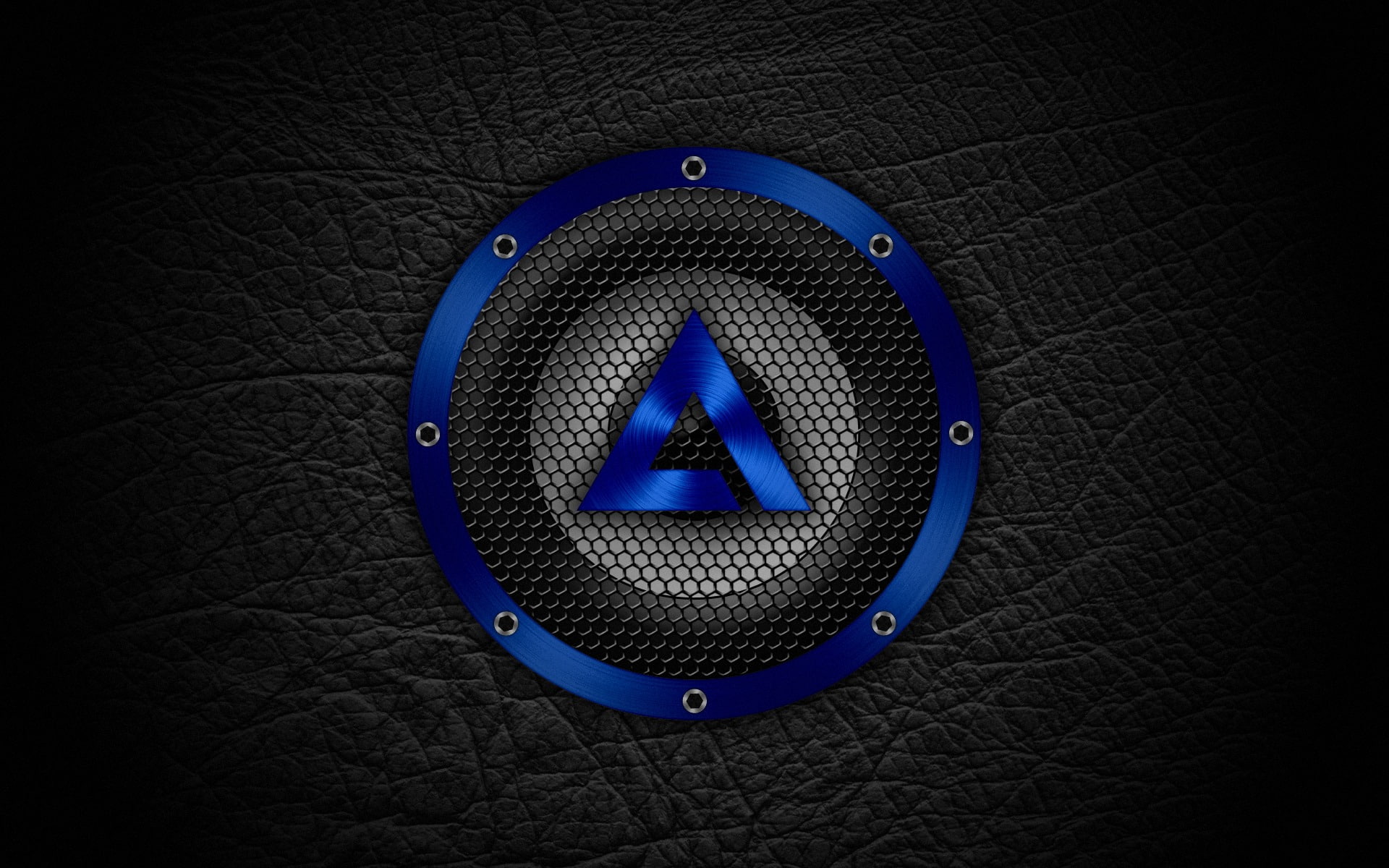 blue and black logo, Minimalism, Hi-Tech, AIMP, Artem Izmaylov Media Player