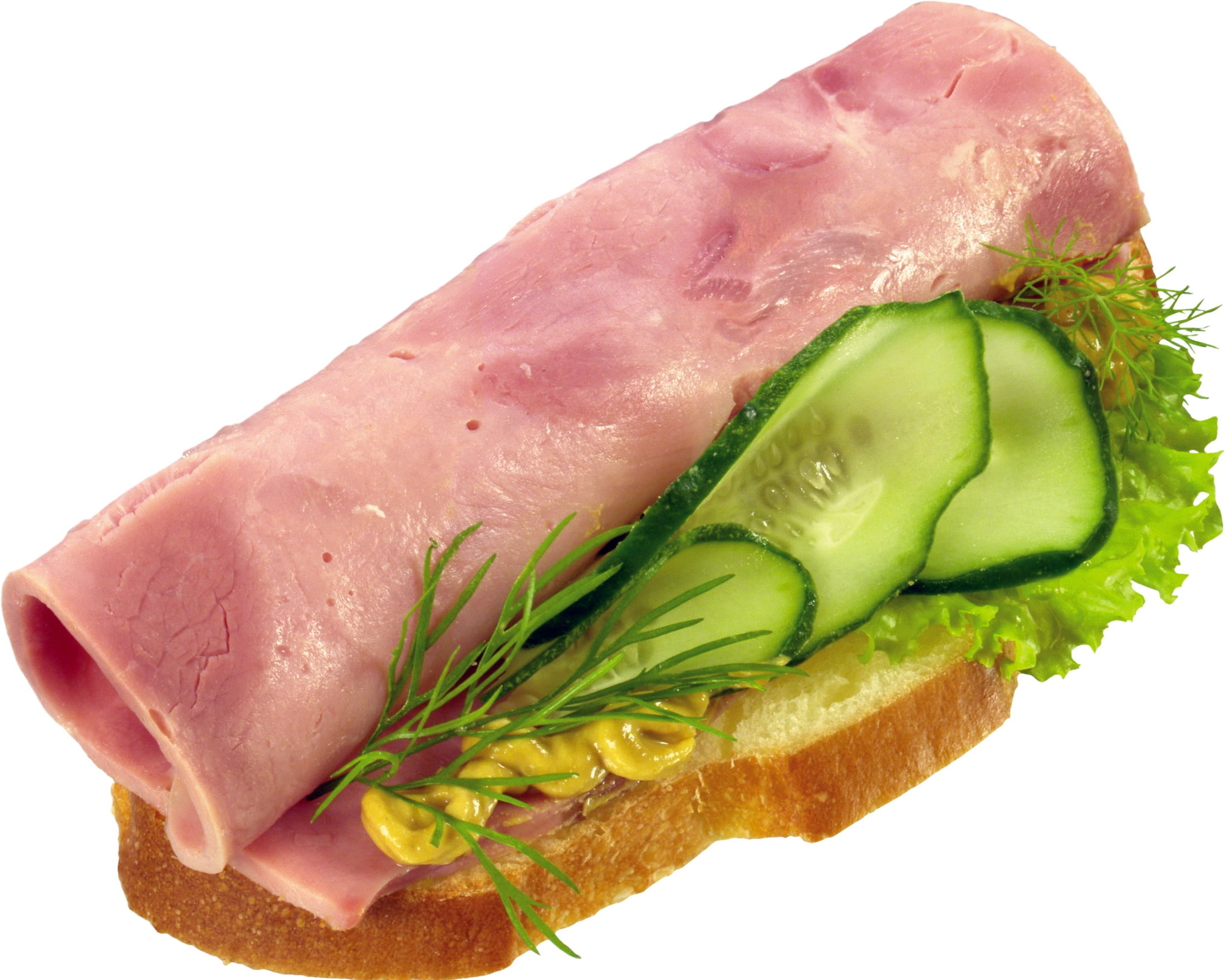 ham, bread, and vegetable, sandwich, meat, cucumber, food, freshness