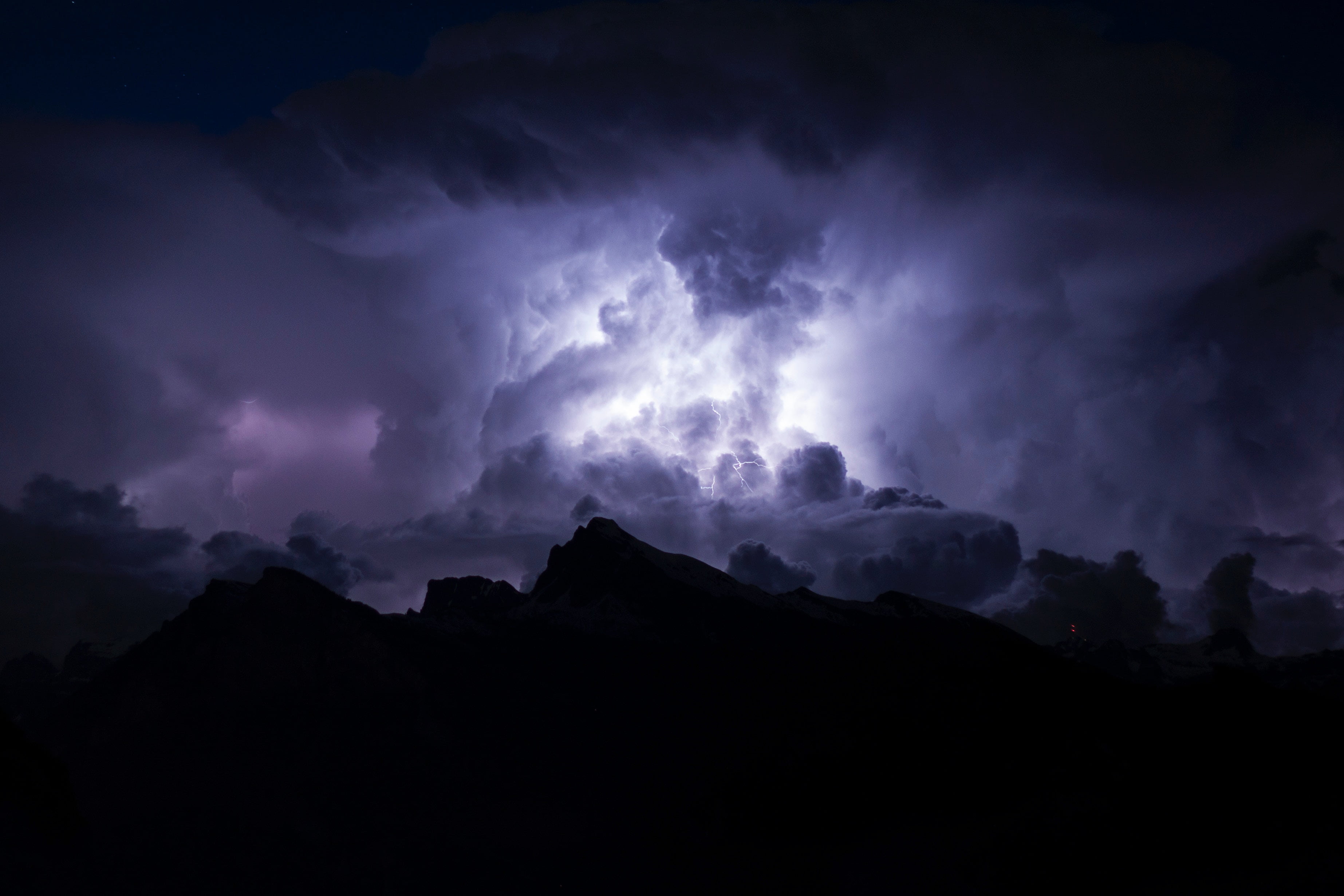 clouds, night, lightning, cloudy, dark, gloomy, cloud - sky
