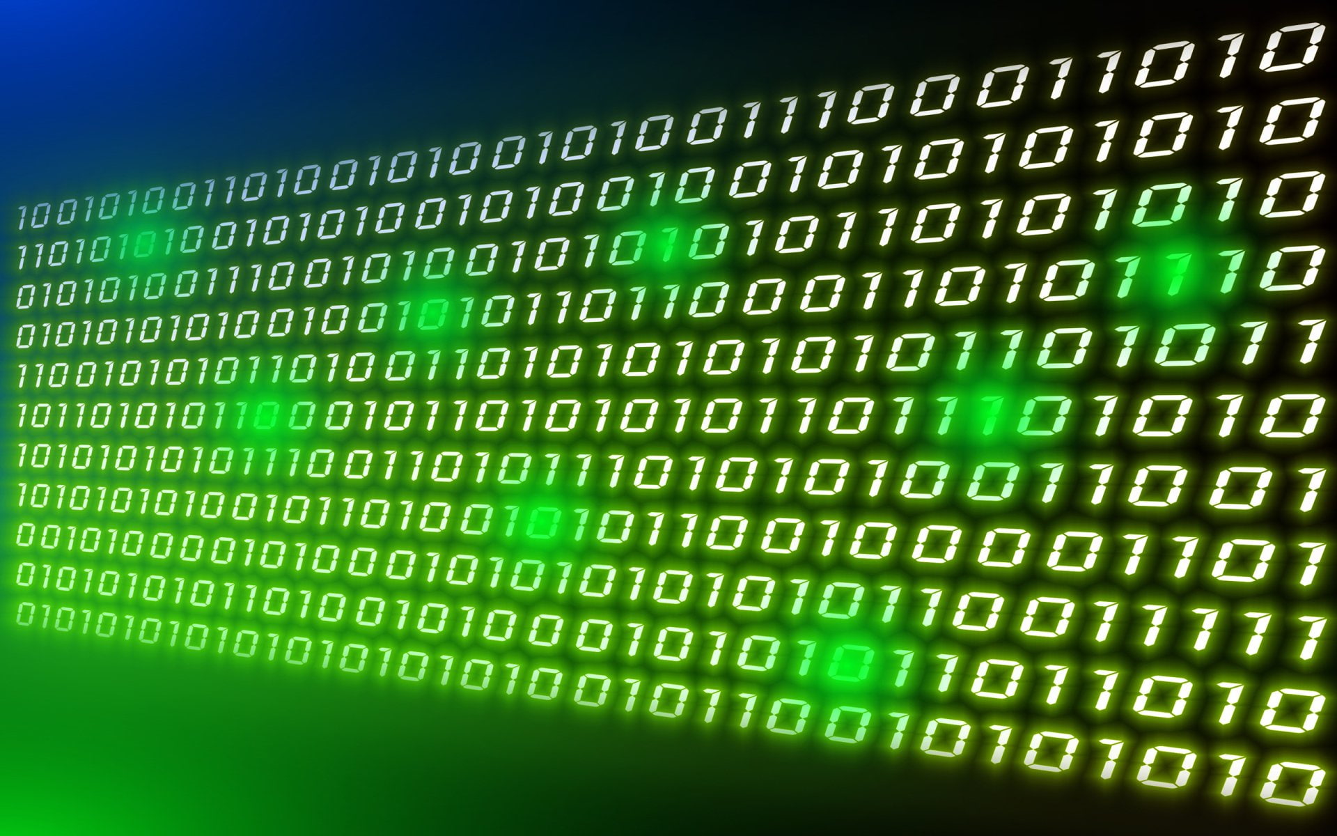 Technology, Binary, green color, data, number, connection, computer