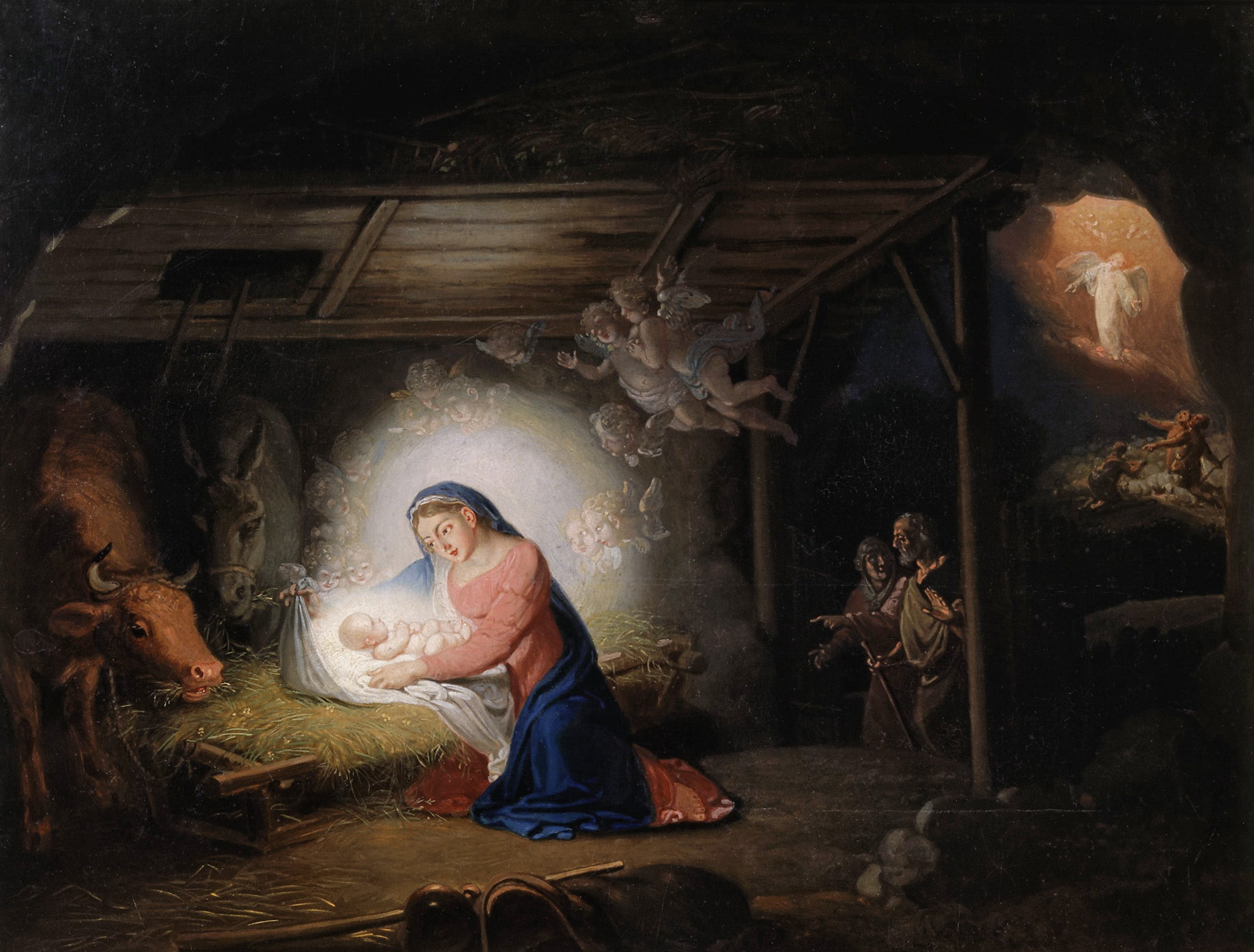 religious painting, Christmas, Borovikovsky, V. L., Nov. Ierusalim