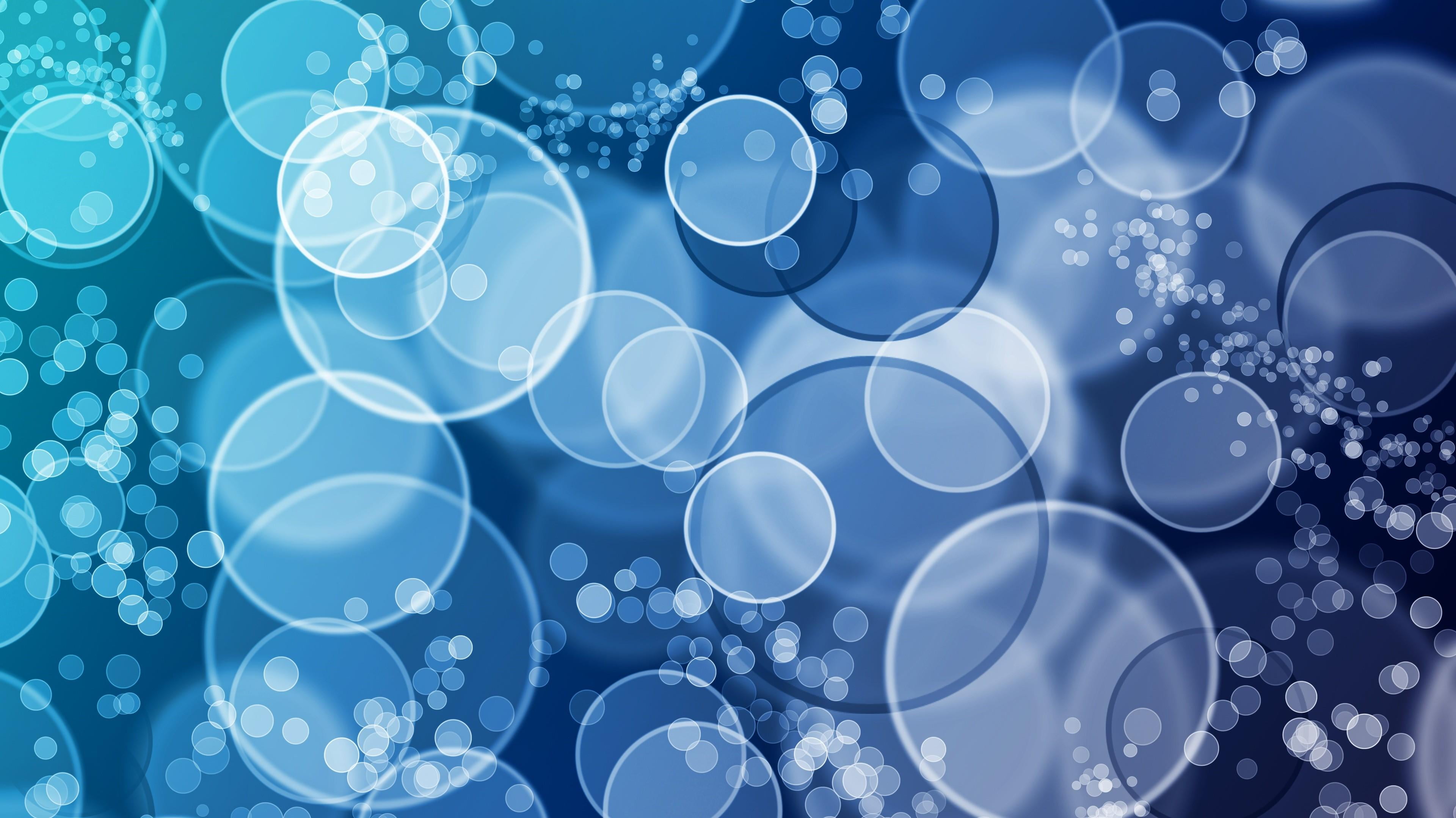 blue, bubbles, liquid bubble, drop, circle, abstraction, graphics
