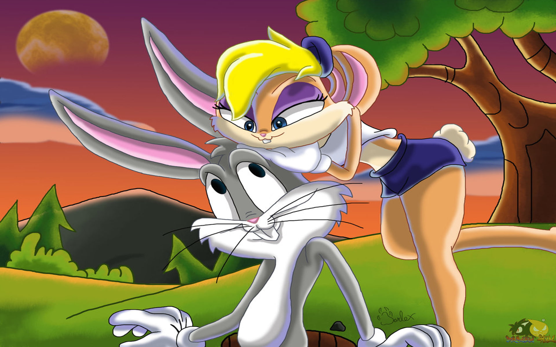 Bugs Bunny And Lola Bunny Desktop Hd Wallpapers For Mobile Phones And Computer 1920×1200