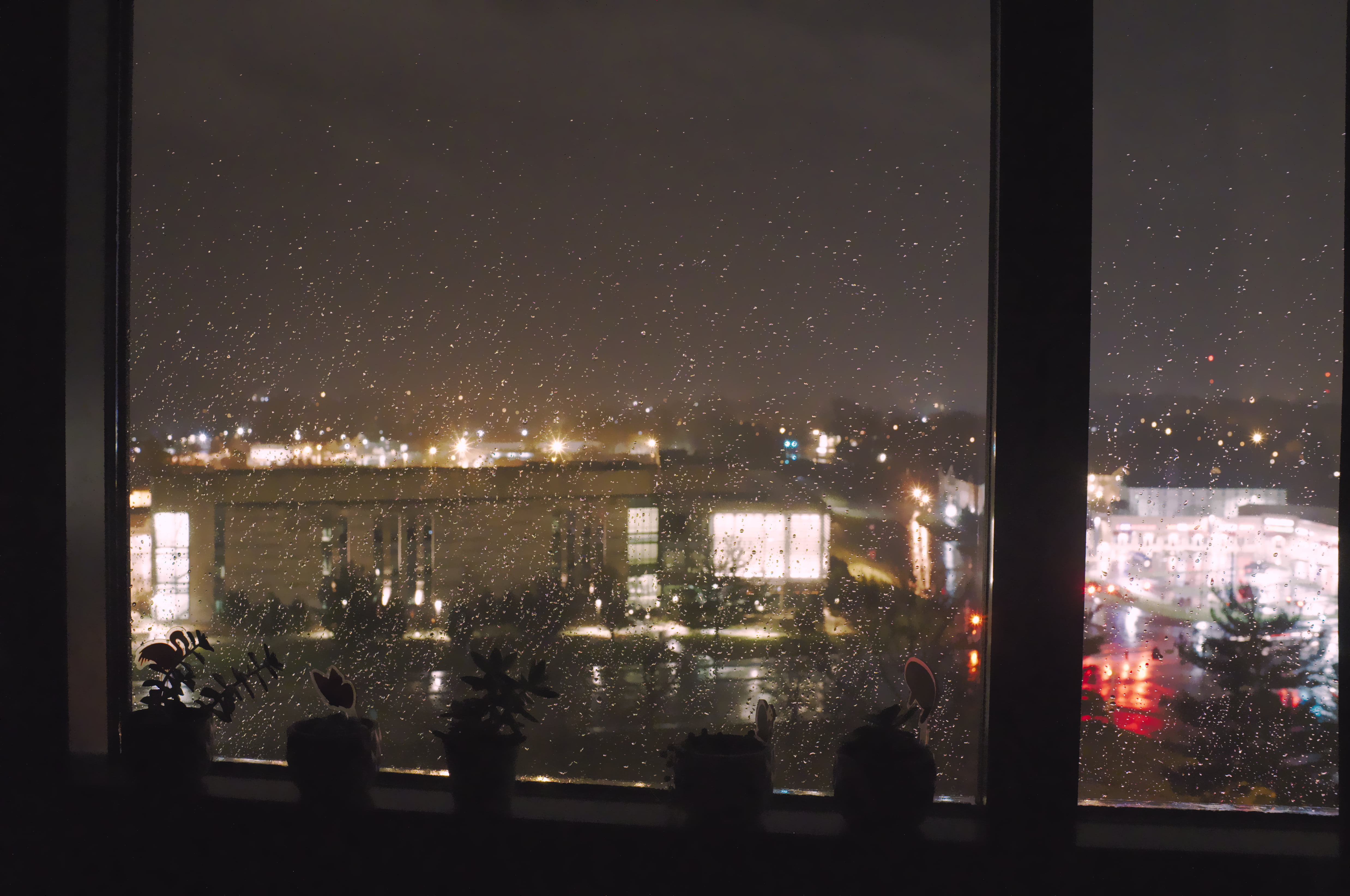 rain, window frames