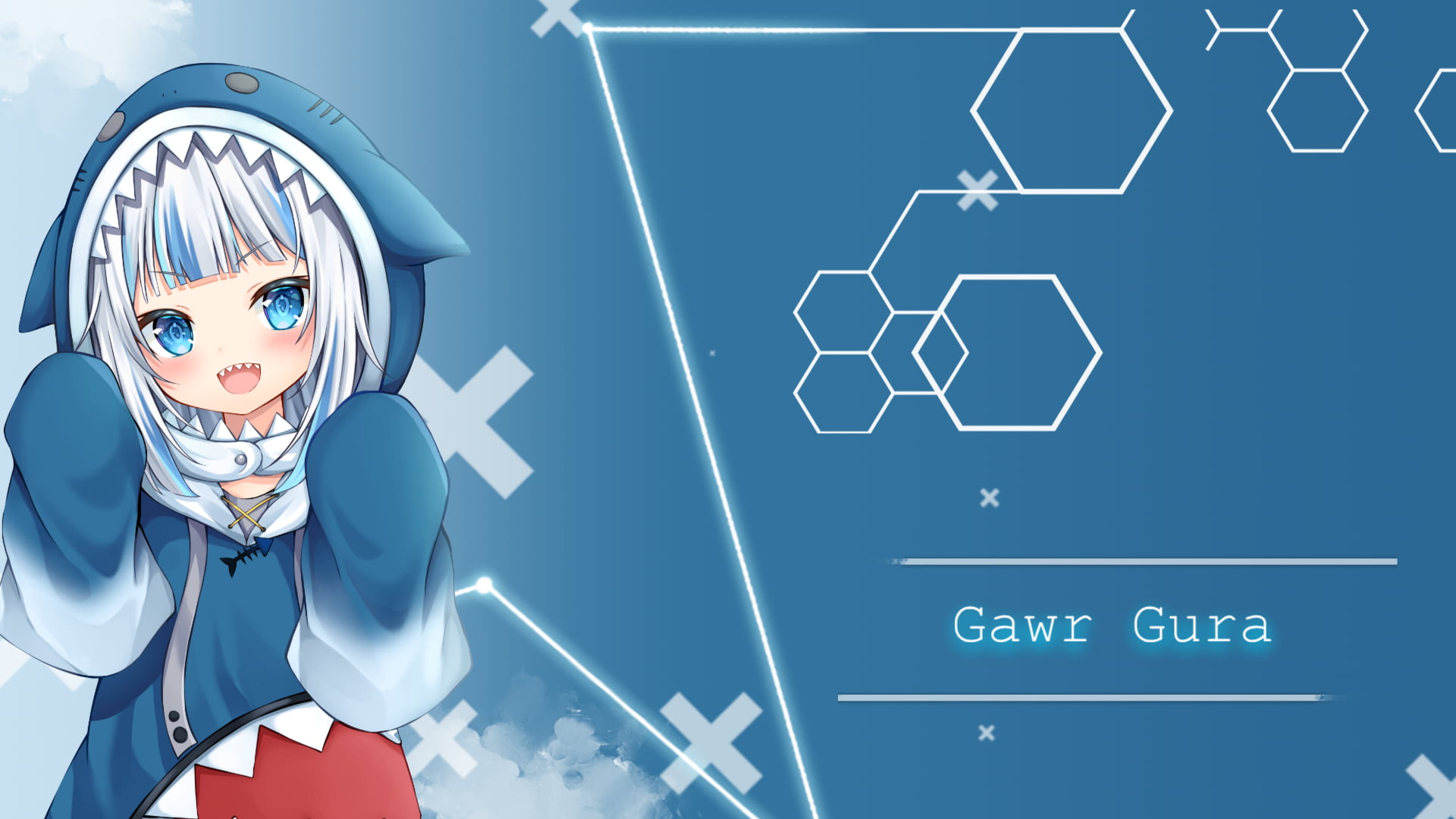 Free download | HD wallpaper: Gawr Gura, anime girls, Hololive