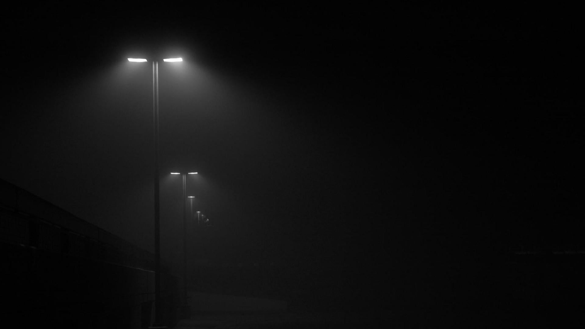 dark, street light