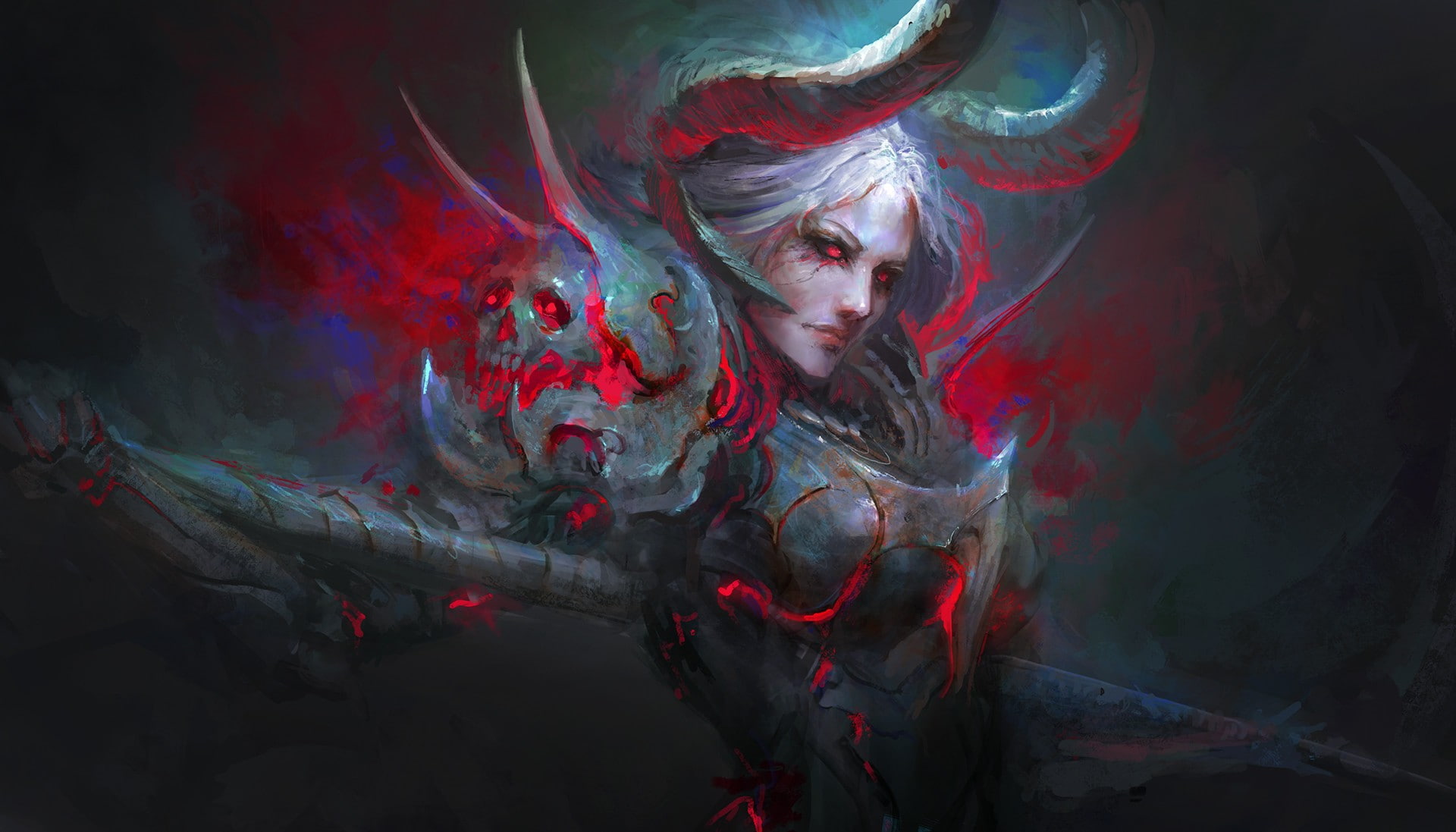 artwork, demon
